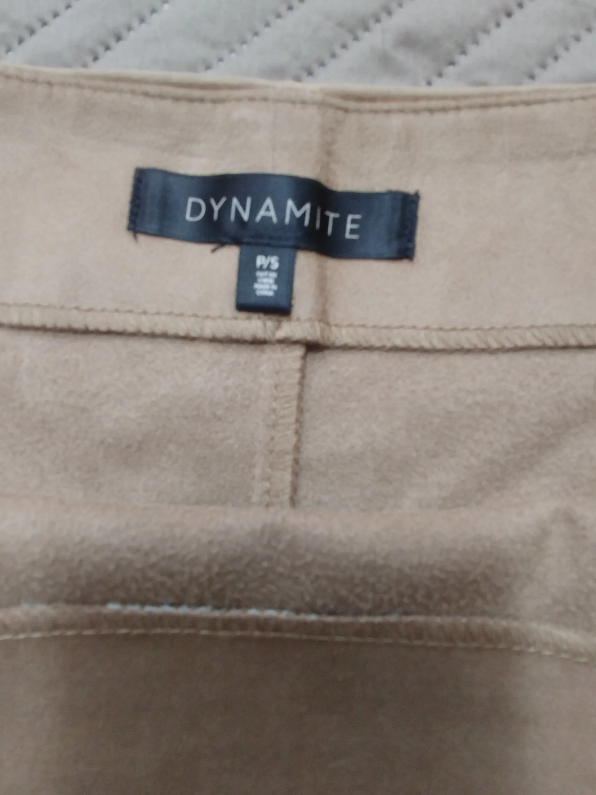 Dynamite Tan faux suede Skirt,Small, like new image indicator(5)