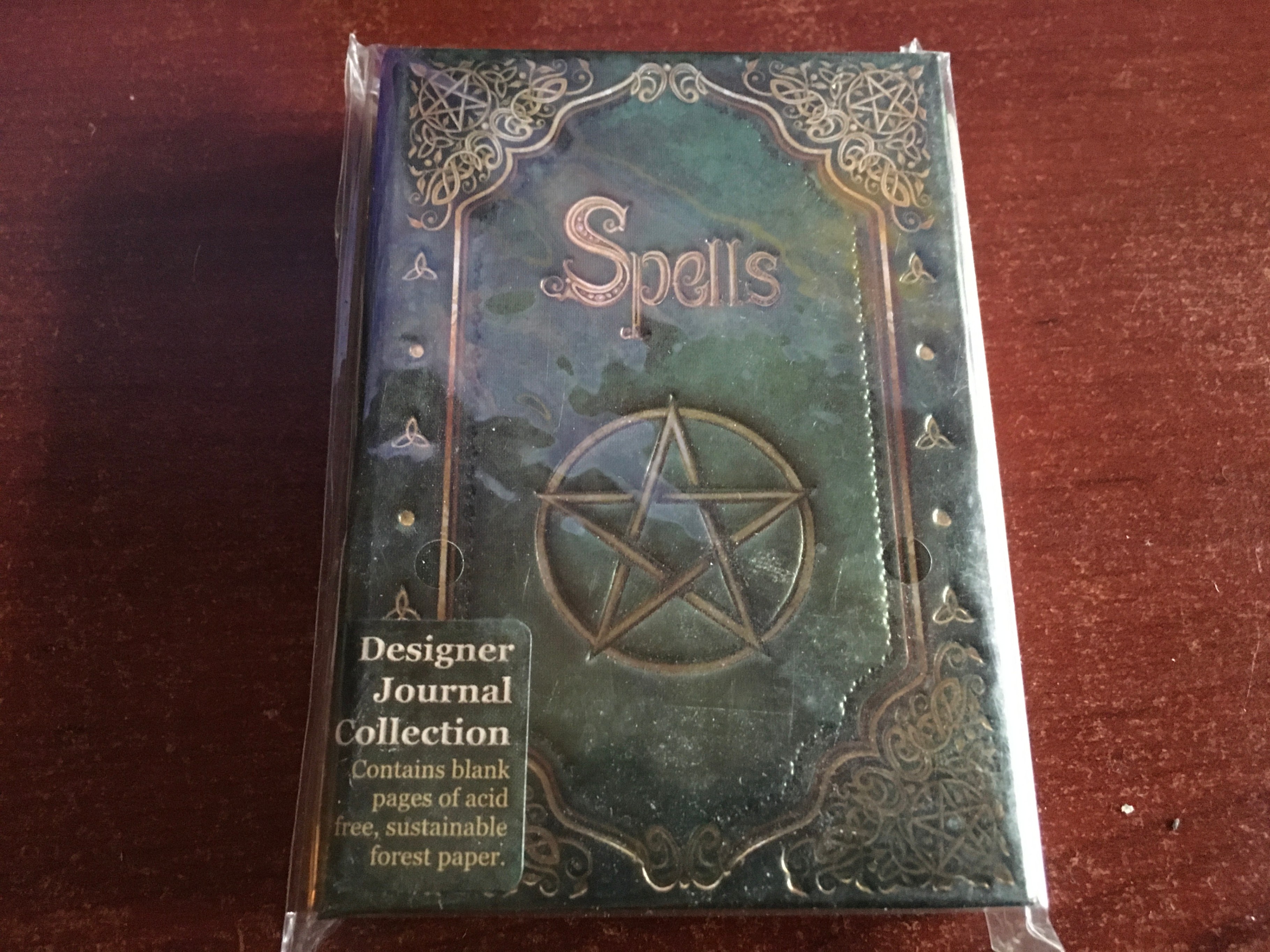 New Book of Spells Embossed Journal - Green