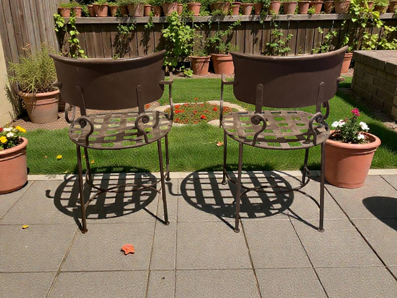 Metal Accent Chairs – Set of 2 VERY HEAVY - photo 2