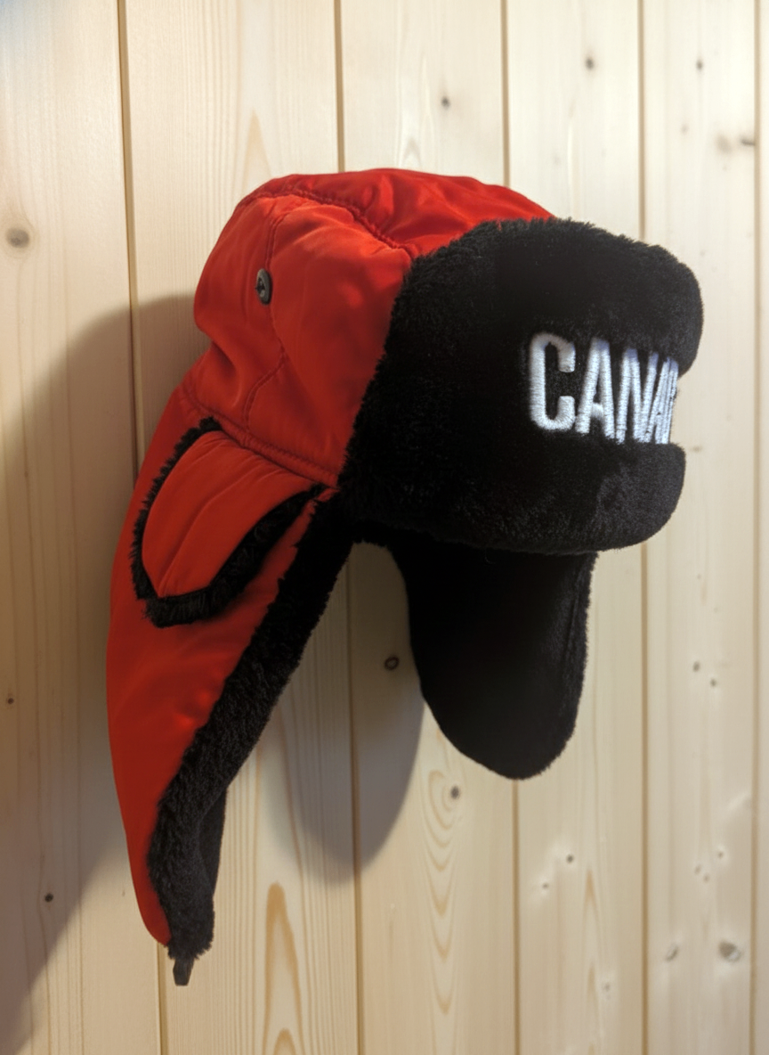 Canada Olympic Trapper Hat HUDSON BAY | Vancouver 2010 Red Black - photo 5