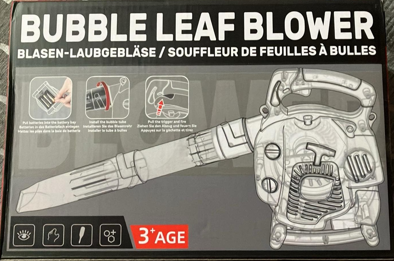 Toy Chois Kids Bubble Leaf Blower (New)
