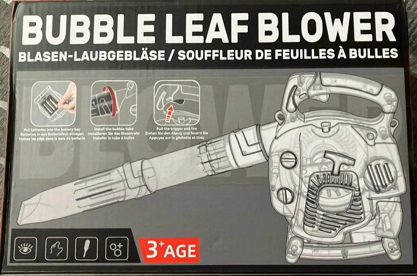 Toy Chois Kids Bubble Leaf Blower (New)