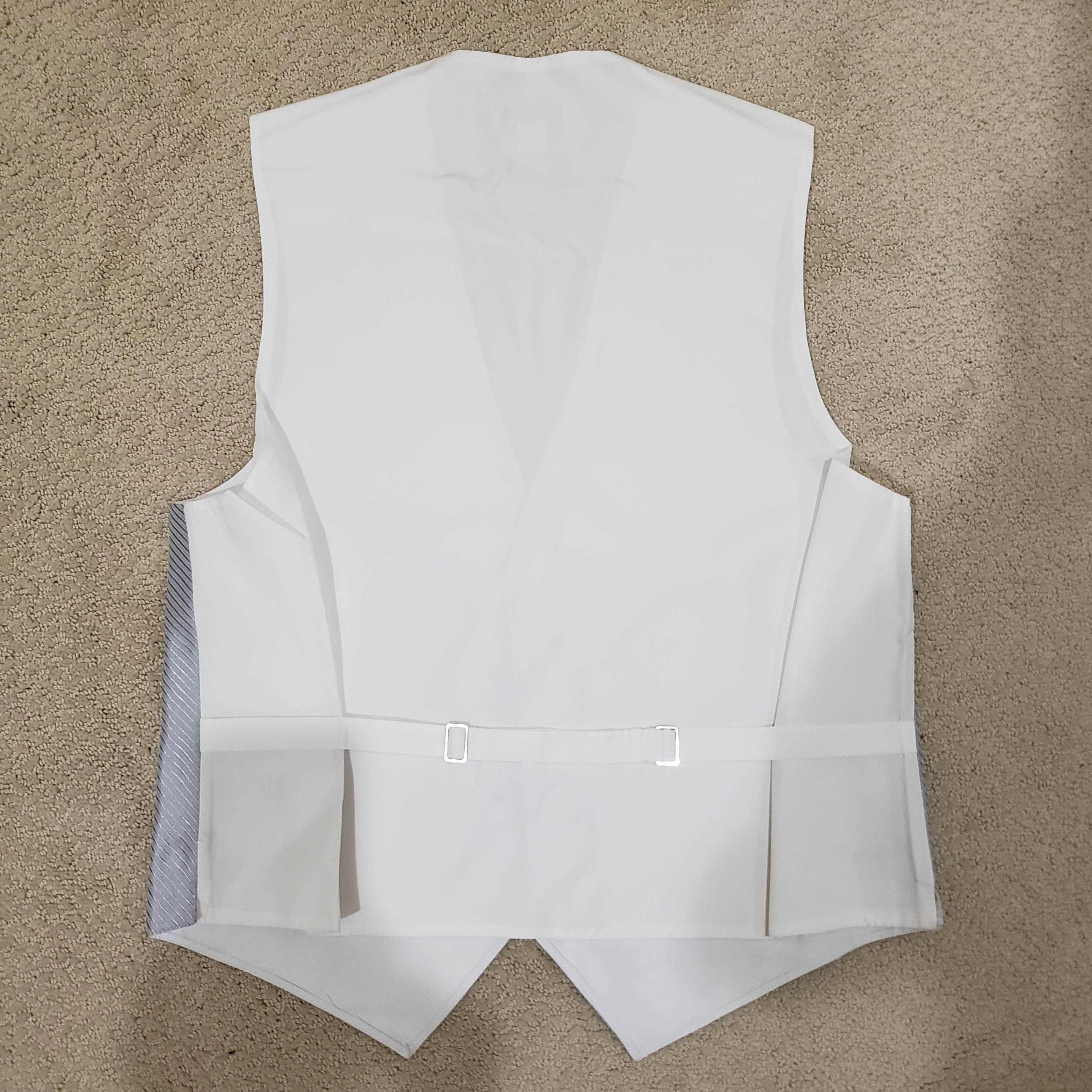 Men’s Silver Pinstripe Vests or Waistcoats Small and Medium - photo 2