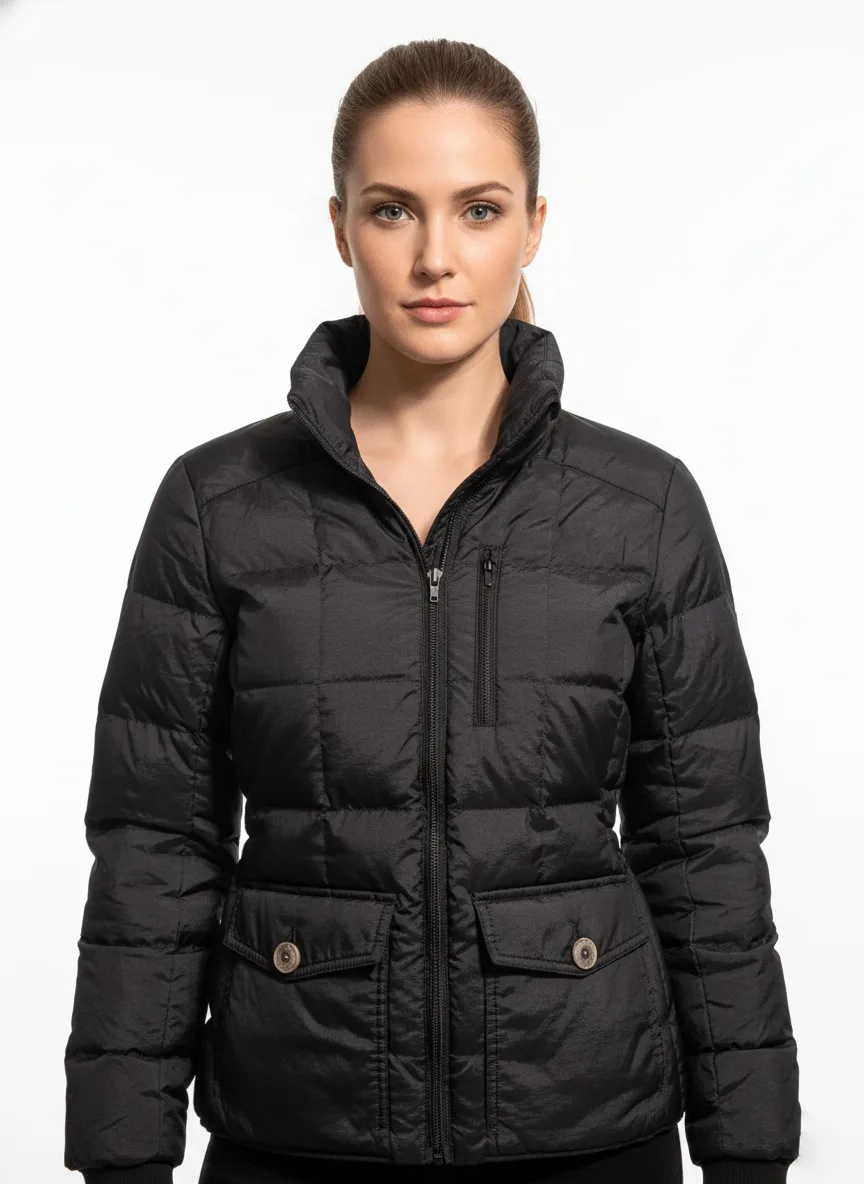 🧥EDDIE BAUER Women 550 Down Puffer Jacket Insulated Winter (XS)