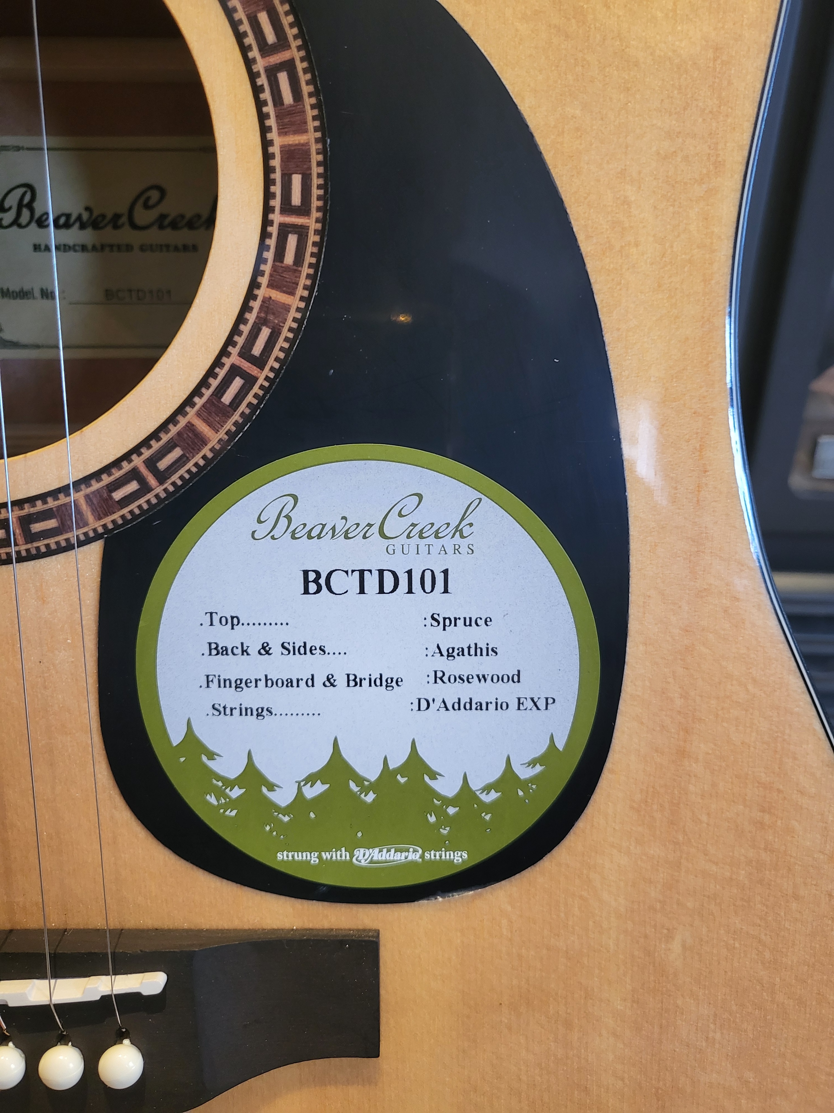 Beaver Creek BCTD101 Beginner Acoustic Guitar Brand new - photo 3