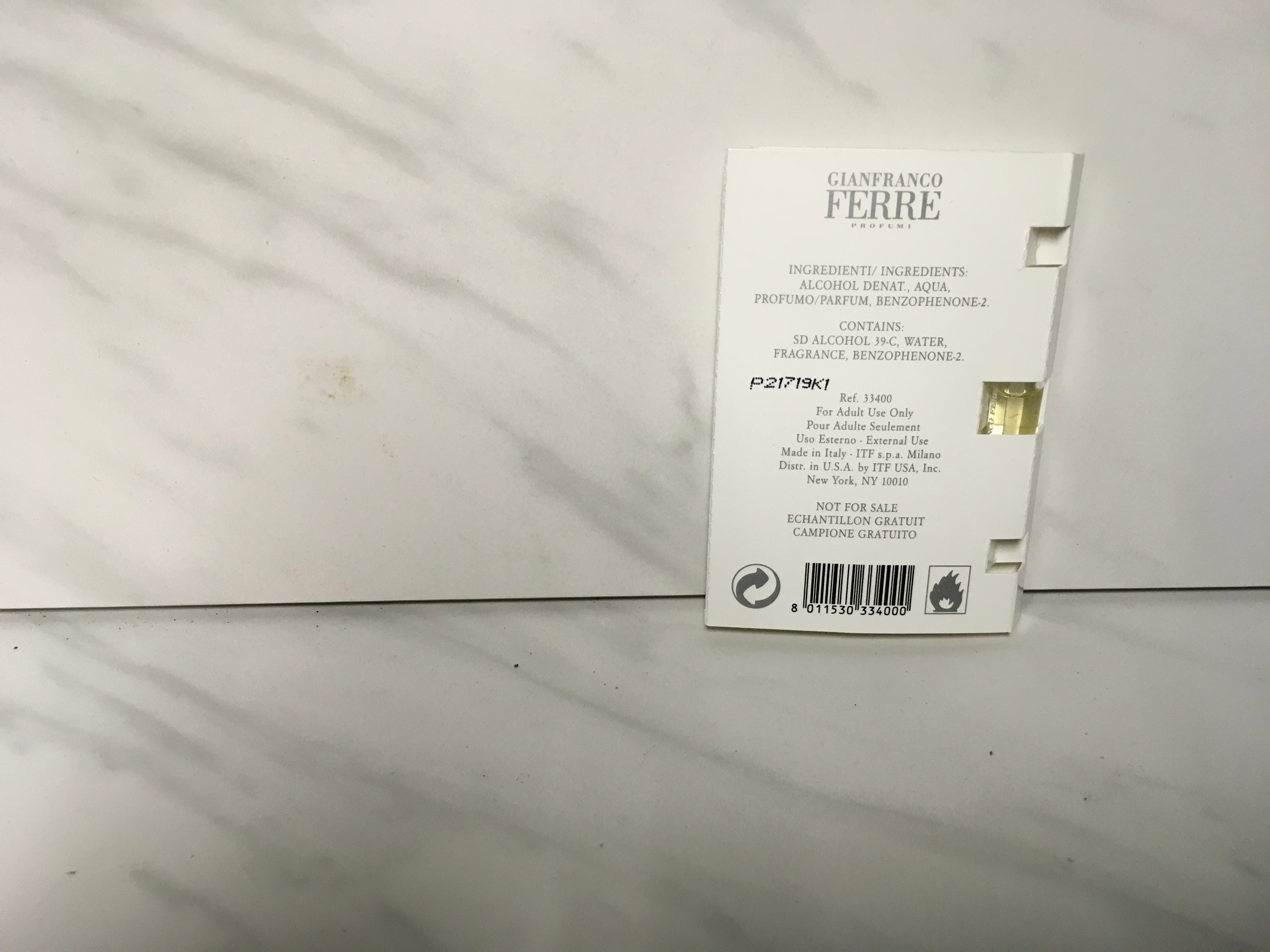 Gianfranco Ferre Gieffeffe Eau de Toilette 1.6ml - photo 2