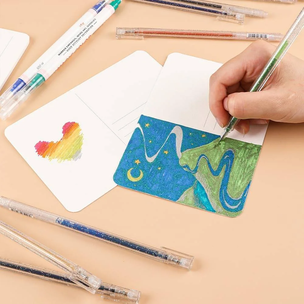 Grabie 18 Glitter Gel Premium Ink Pens - New image indicator(7)