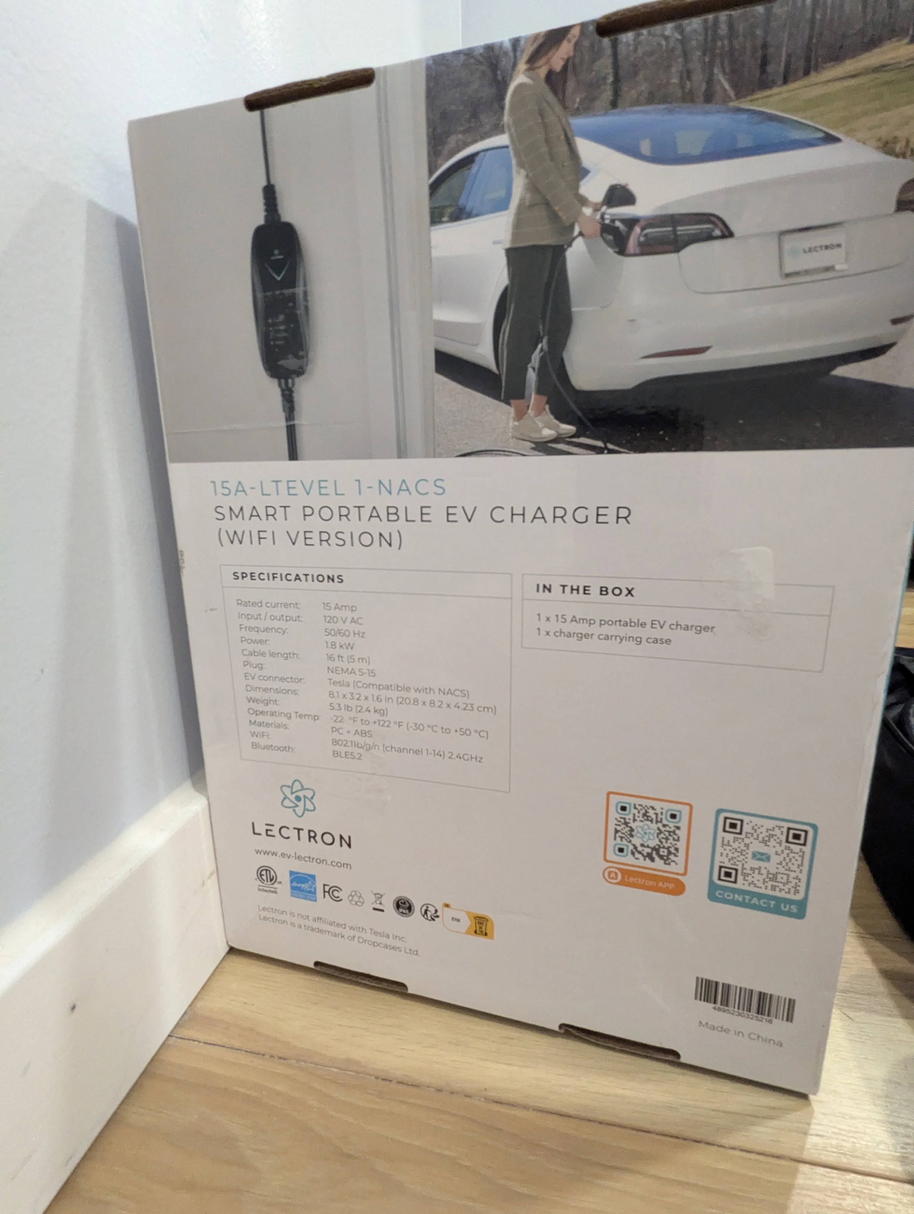 Lectron Tesla Charger - Level 1 Electric Vehicle (EV) Charger image indicator(4)