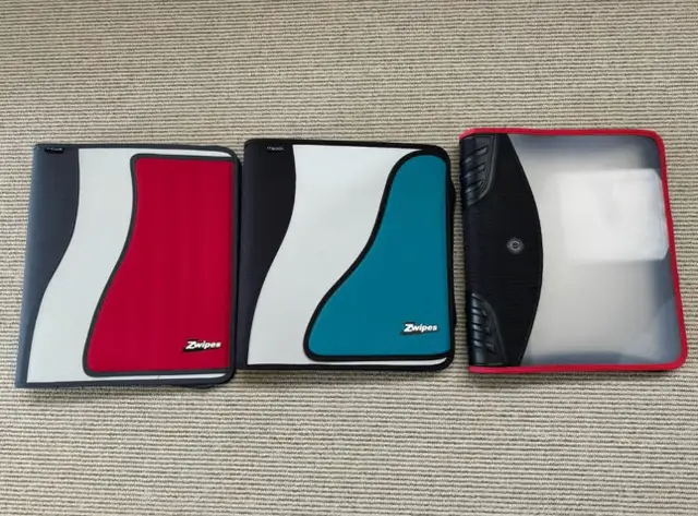 3 New Zipper Binders