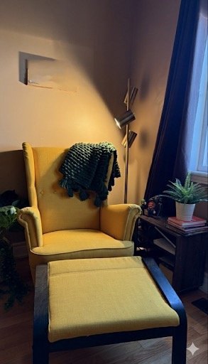Iconic IKEA STRANDMON Yellow Armchair Bundle