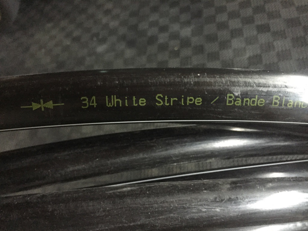 1" / 25mm PE 75 PSI Pipe - Black with White Stripe
