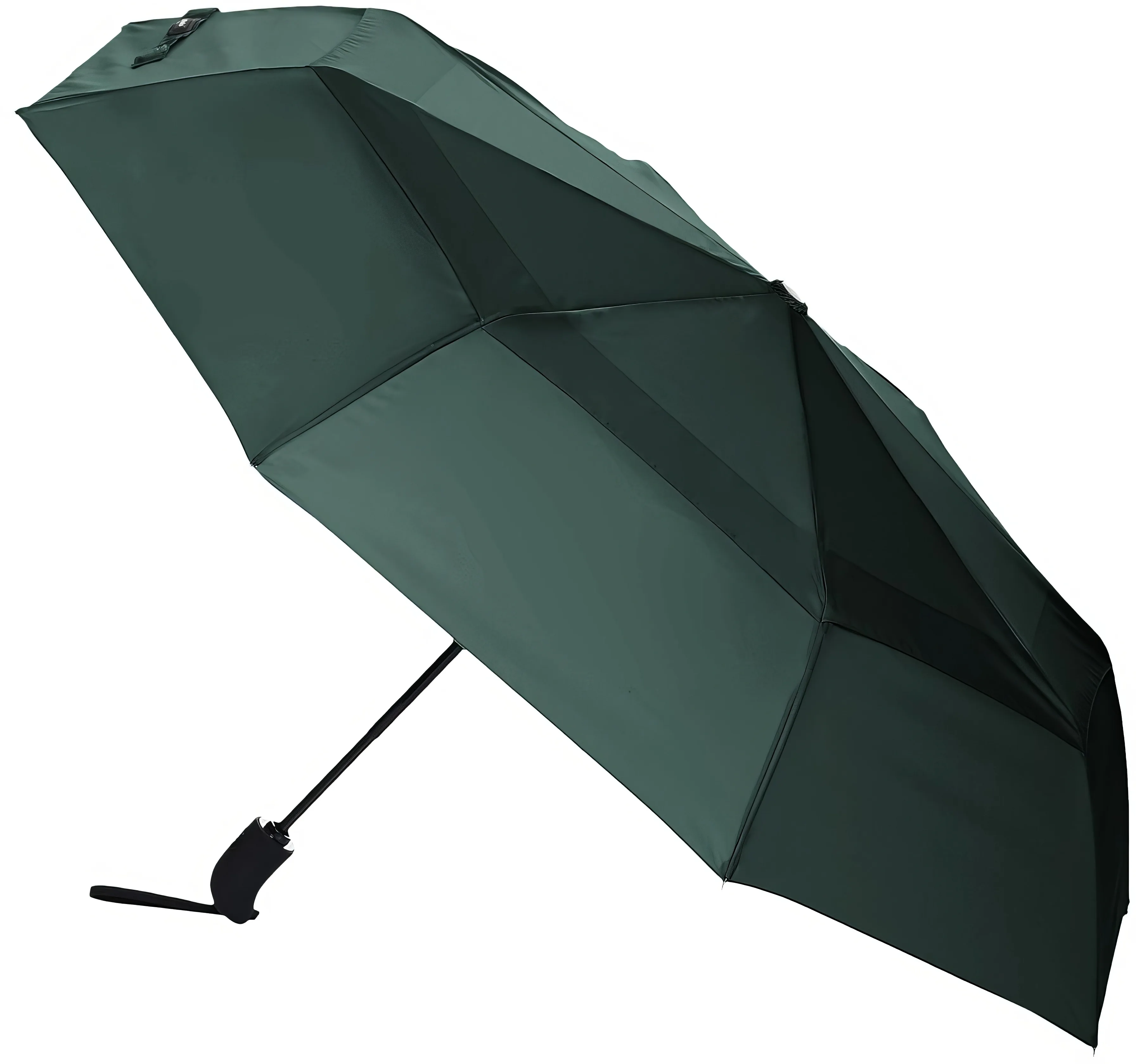 AmazonBasics Automatic Open Travel Umbrella with Wind Vent Green