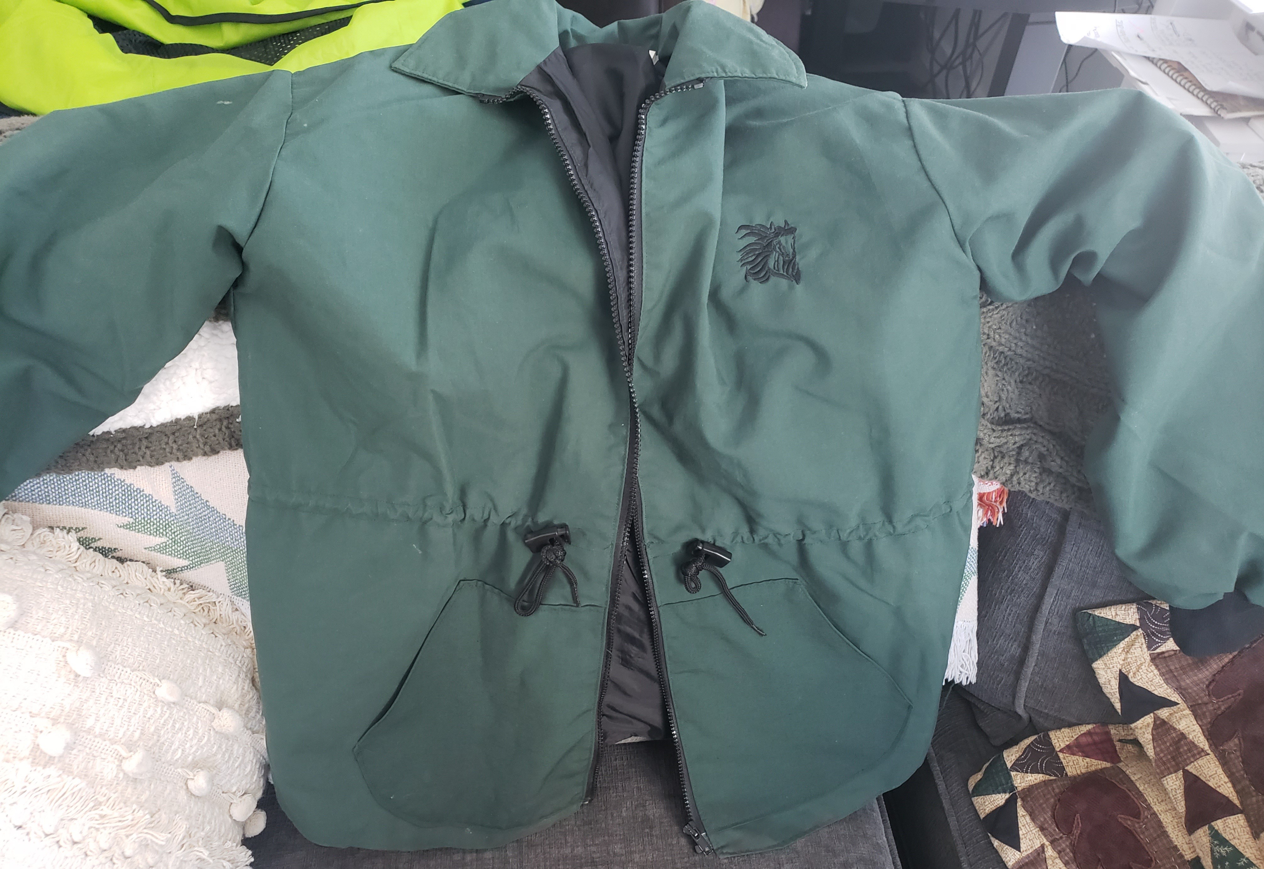 Kids Green Rain Jacket
