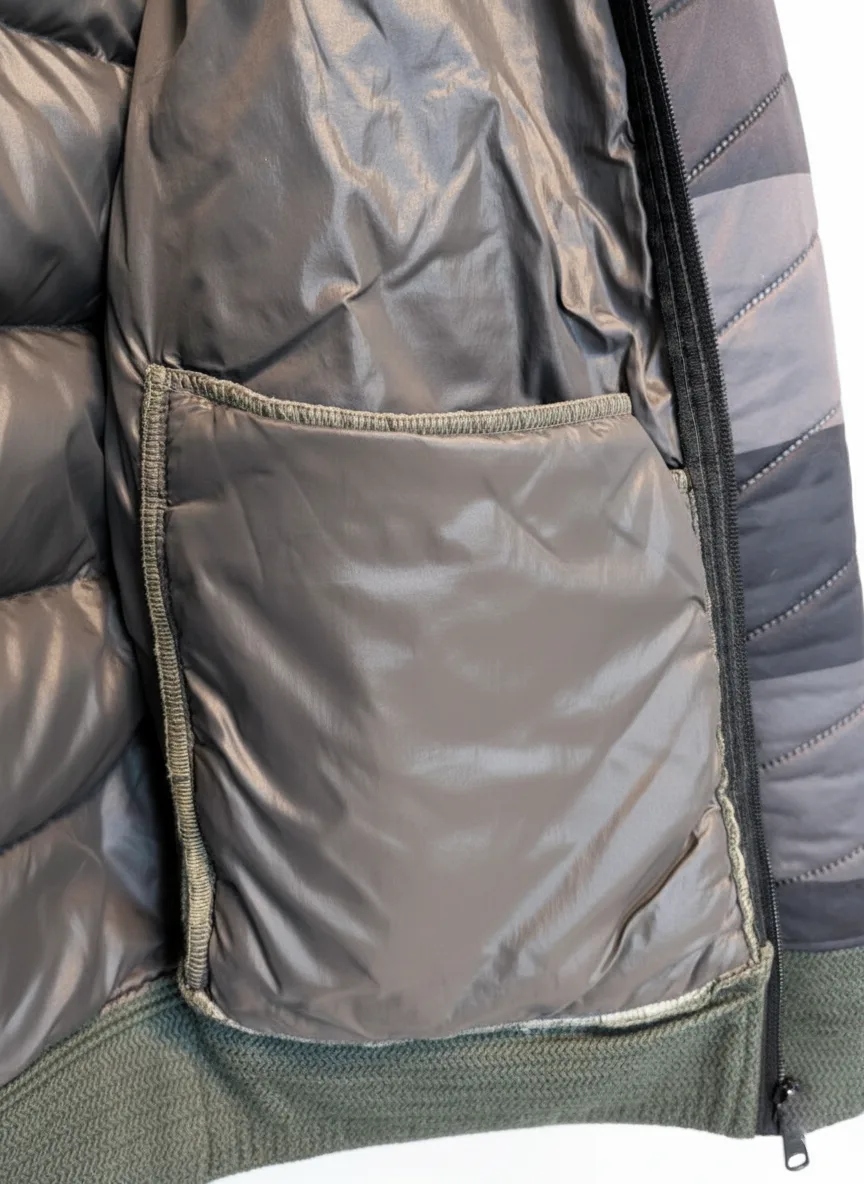 🔥NIKE Mens Quilted Padded Training Winter Jacket Gray Coat Sz(L) image indicator(5)