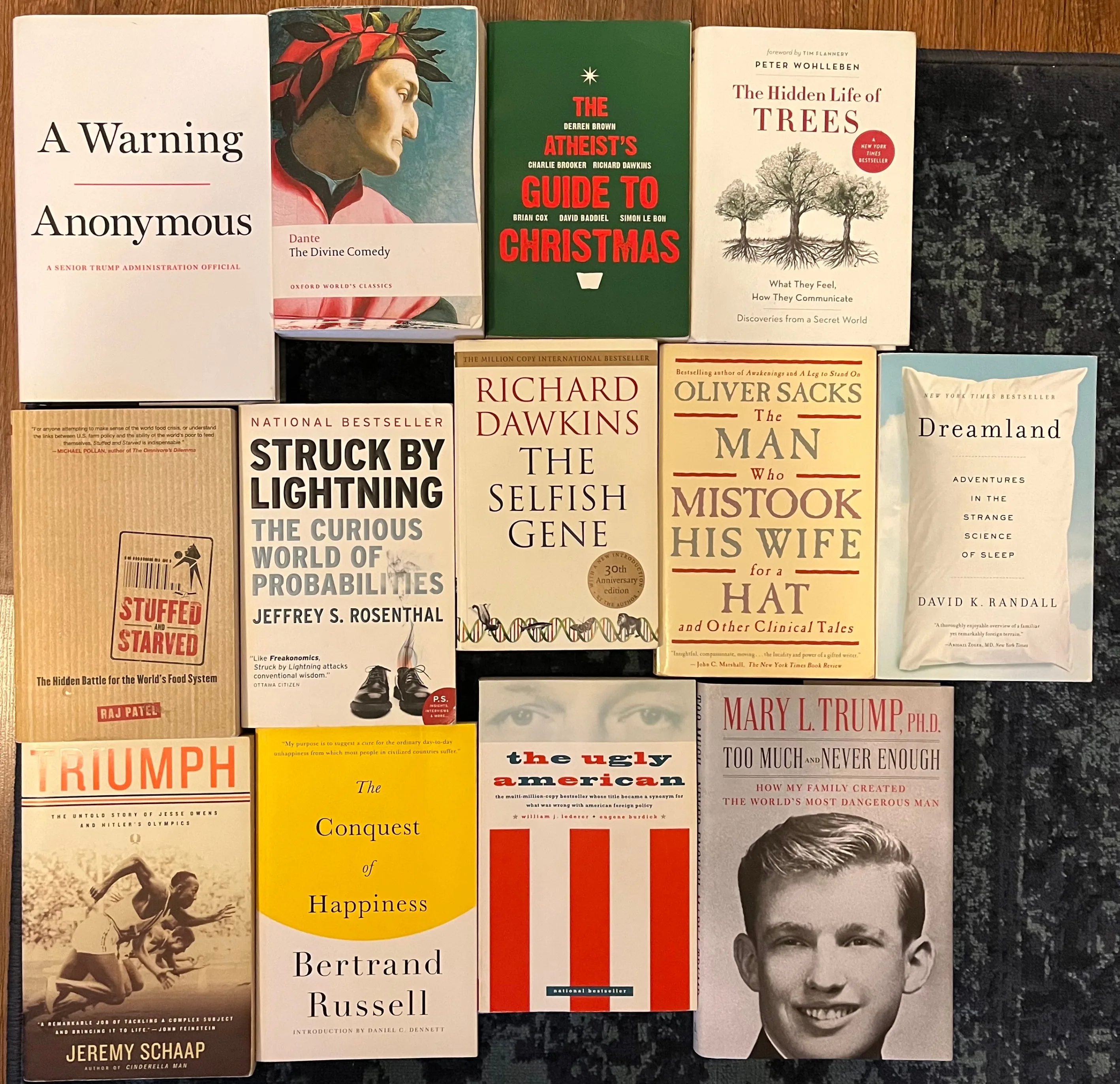 Assorted books: A Warning, The Selfish Gene, and more!