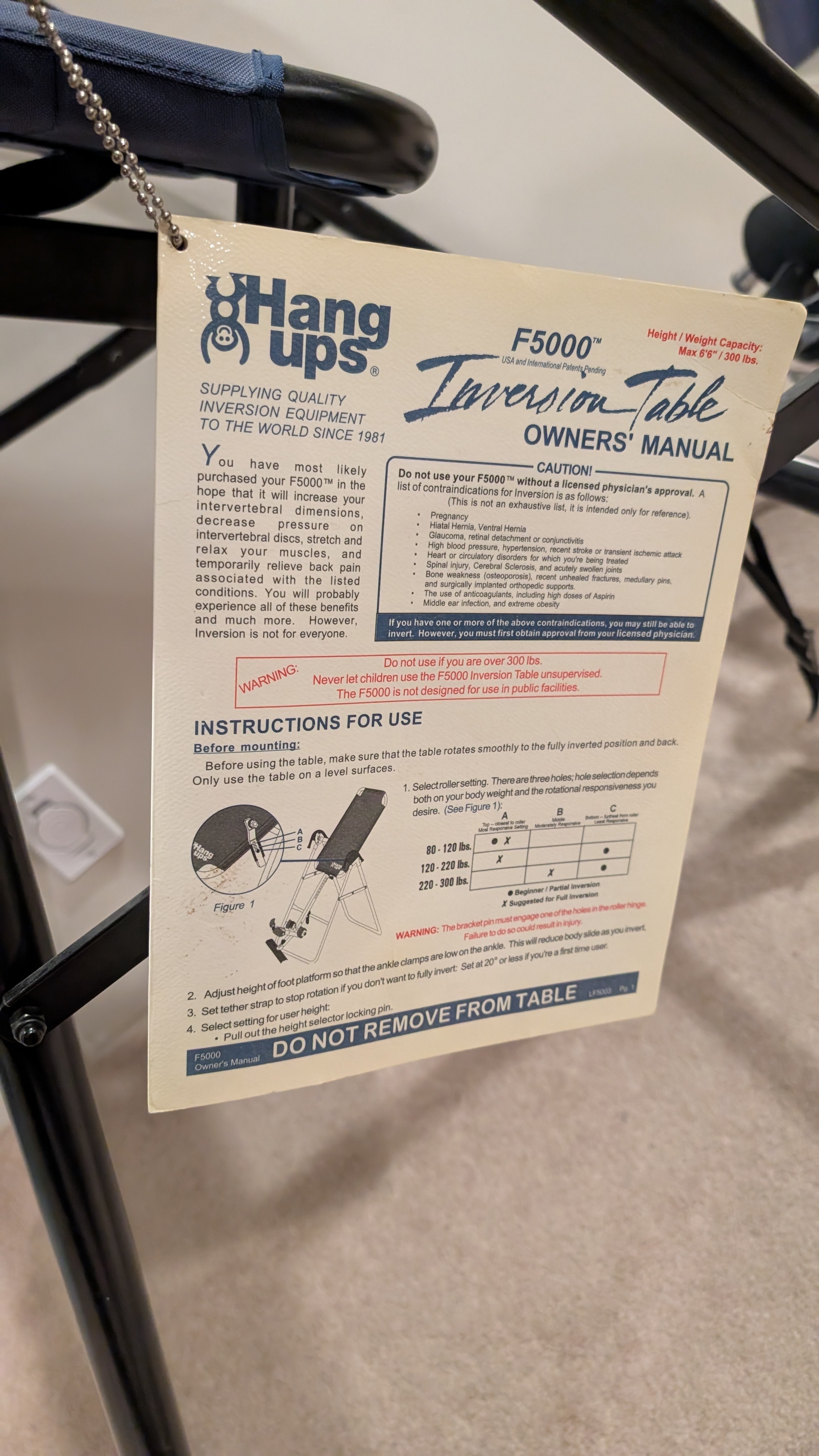Teeter Hangups inversion table - photo 2