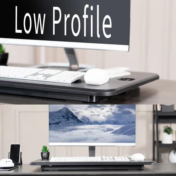 New VIVO Black Height Adjustable Standing Desk Converter - photo 2
