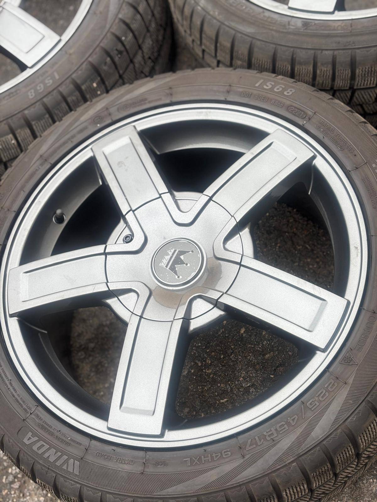 NEW 17”Mazzi(5x112/5x120)+225/45/R17 snows-Jetta/Golf/A3/BMW 1/3 - photo 4