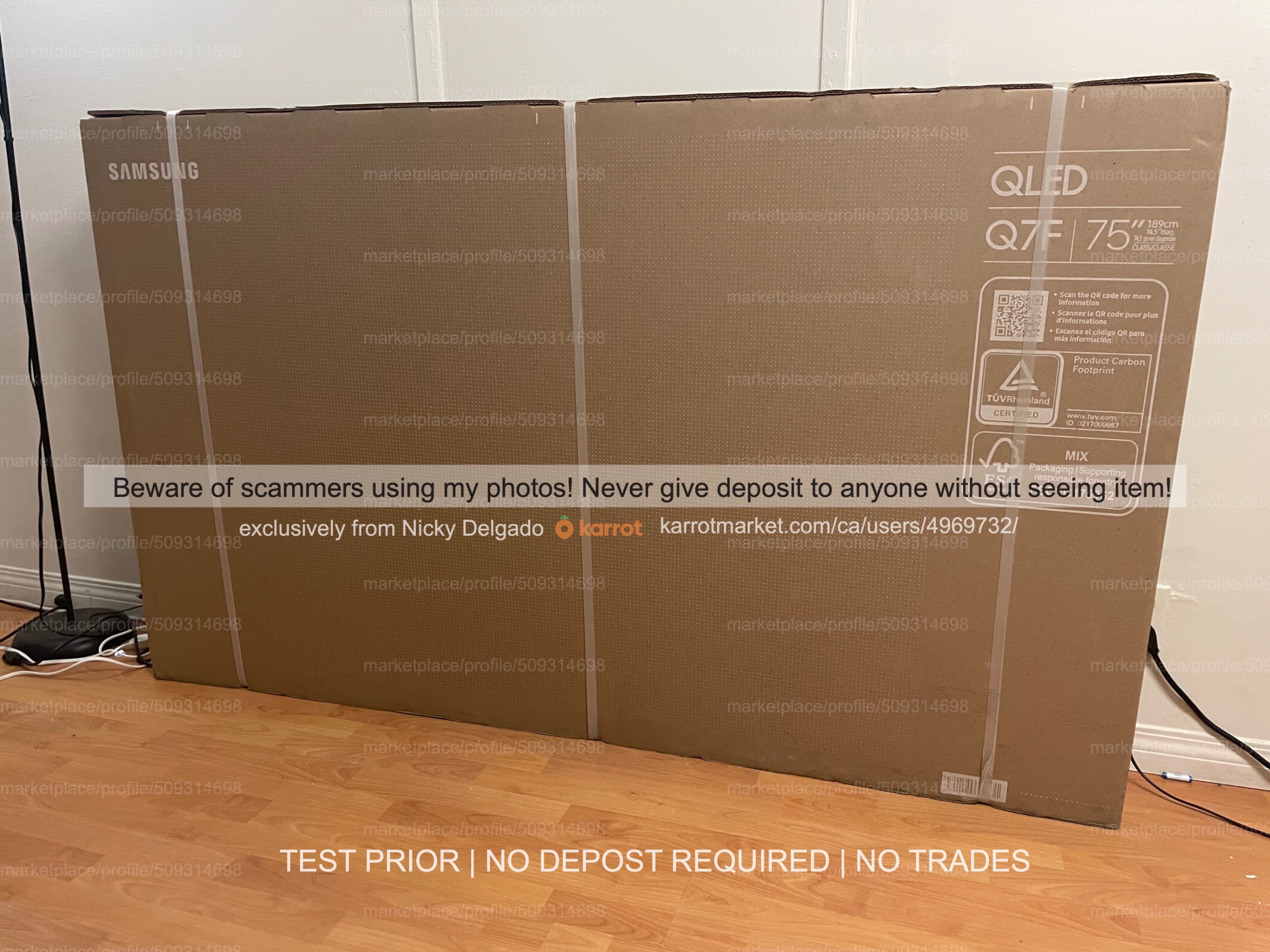 BNIB - Samsung 75" QN75Q7F 4K HDR QLED Smart TV | 2025/26