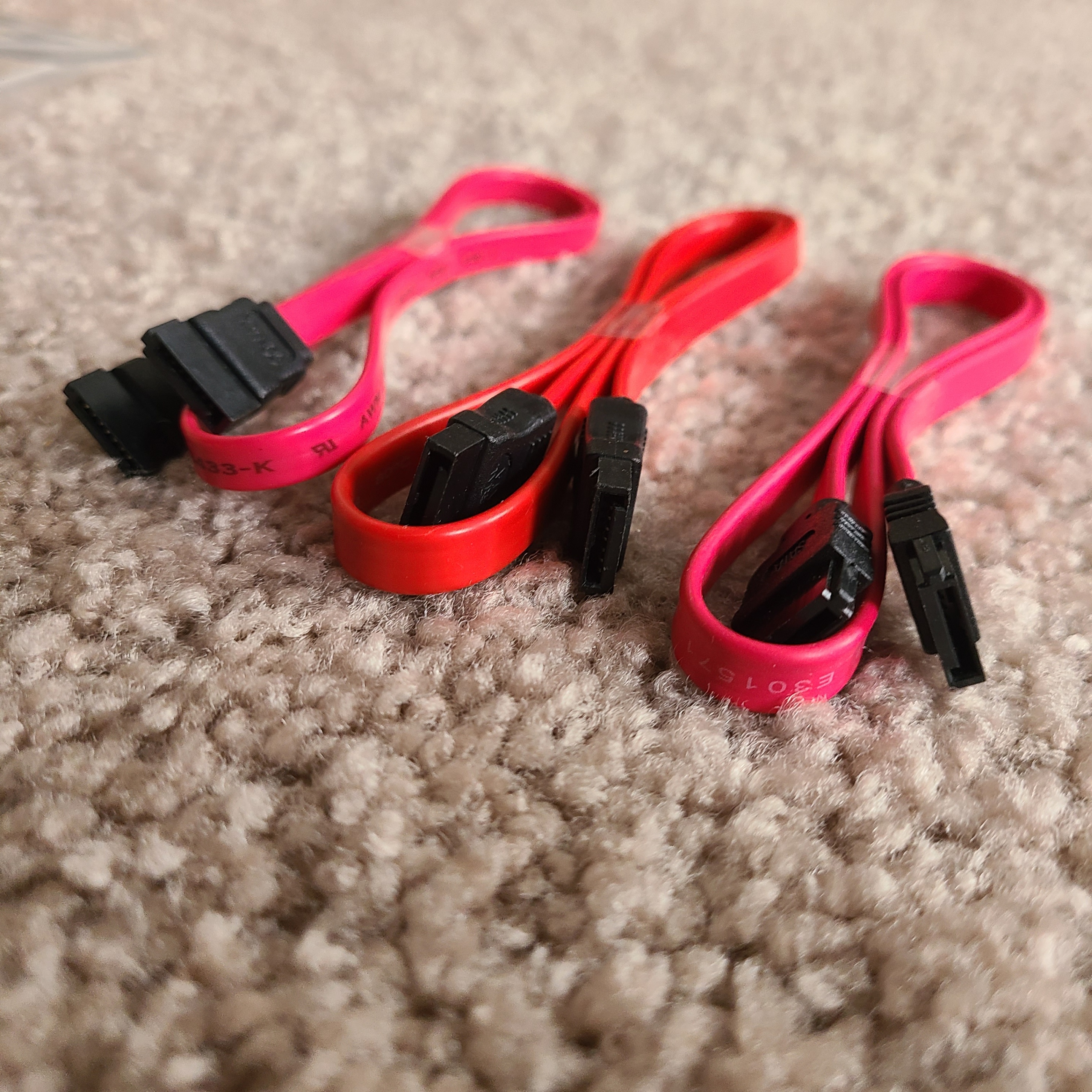 SATA Serial ATA Cable, flat connectors (3 pcs) - photo 2