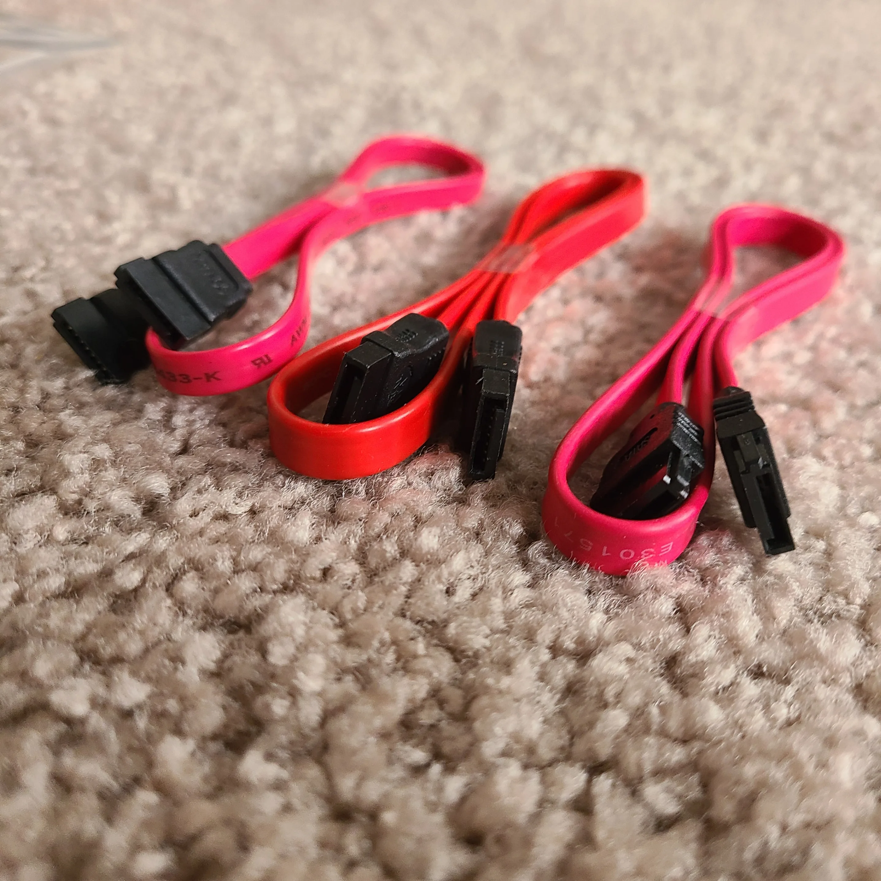 SATA Serial ATA Cable, flat only (3 pcs) image indicator(2)