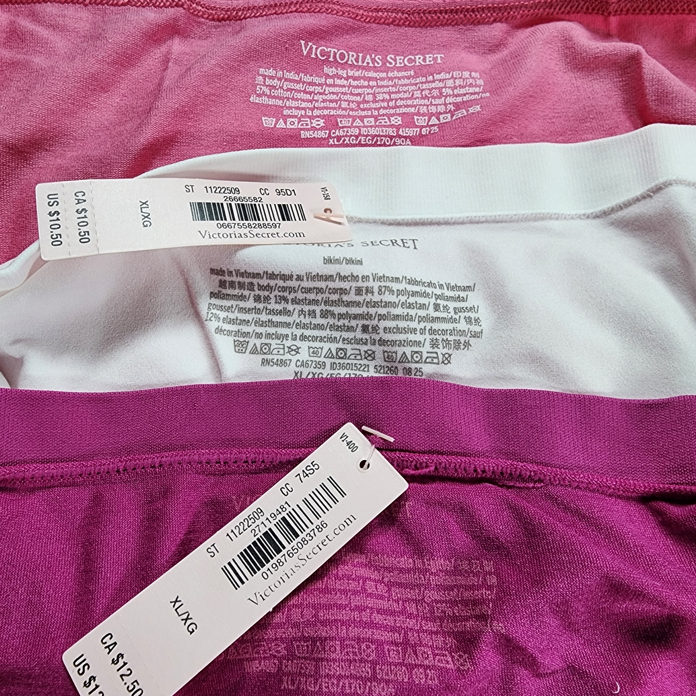 Lot of 3 Victoria's Secret Panties, Size XL, NEW WITH TAGS - photo 4