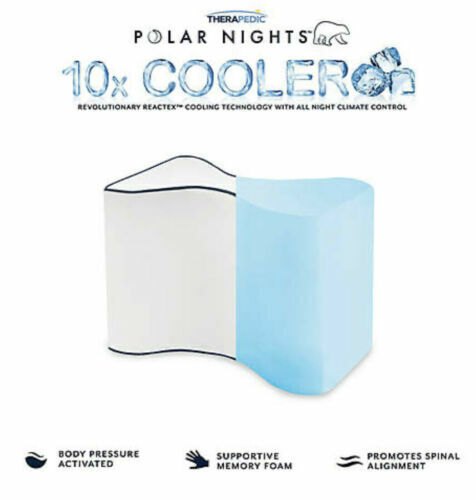 Therapedic Polar Nights Cooling Memory Foam Knee Pillow - photo 5