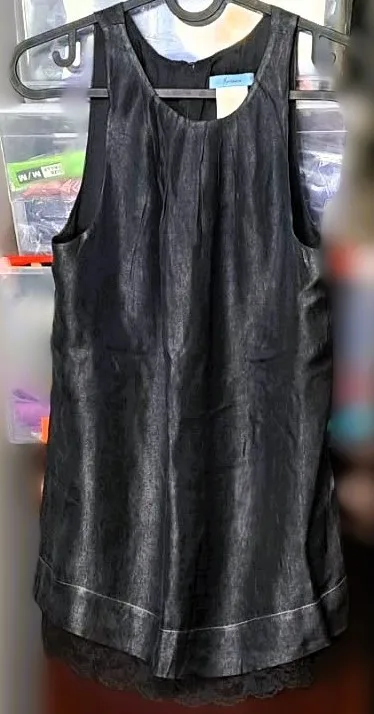 Marciano Elegant Black Sleeveless Silk Top by Guess #Cleanout