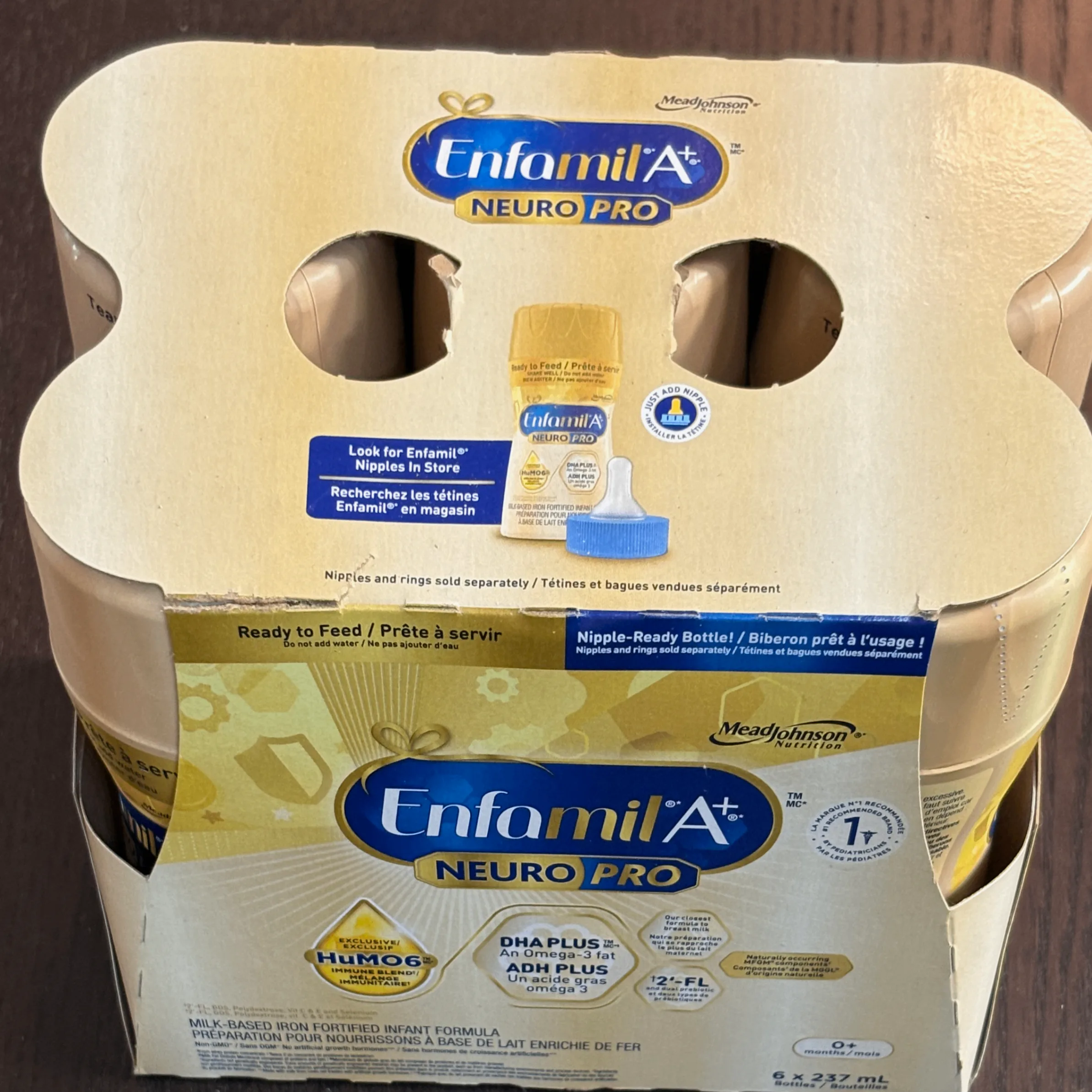 Enfamil A+ NeuroPro READY-TO-FEED Bottles (6-Pack) – 237 mL