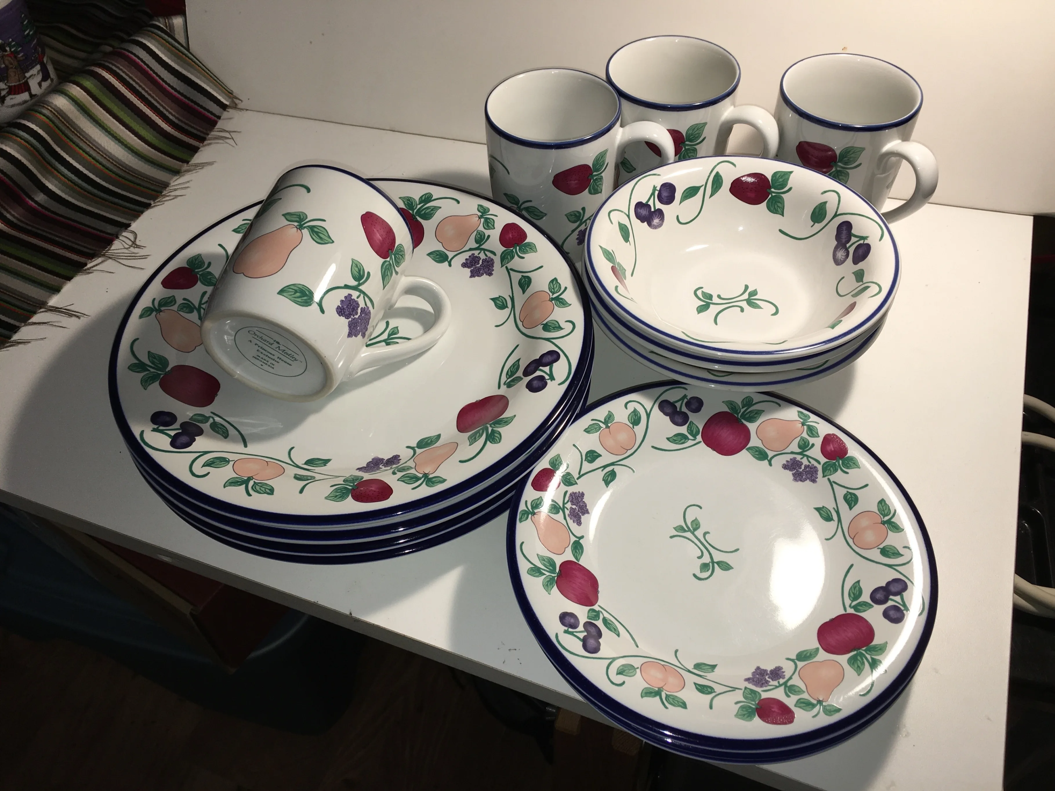Princess House Orchard Medley Dinnerware 13 pc Set