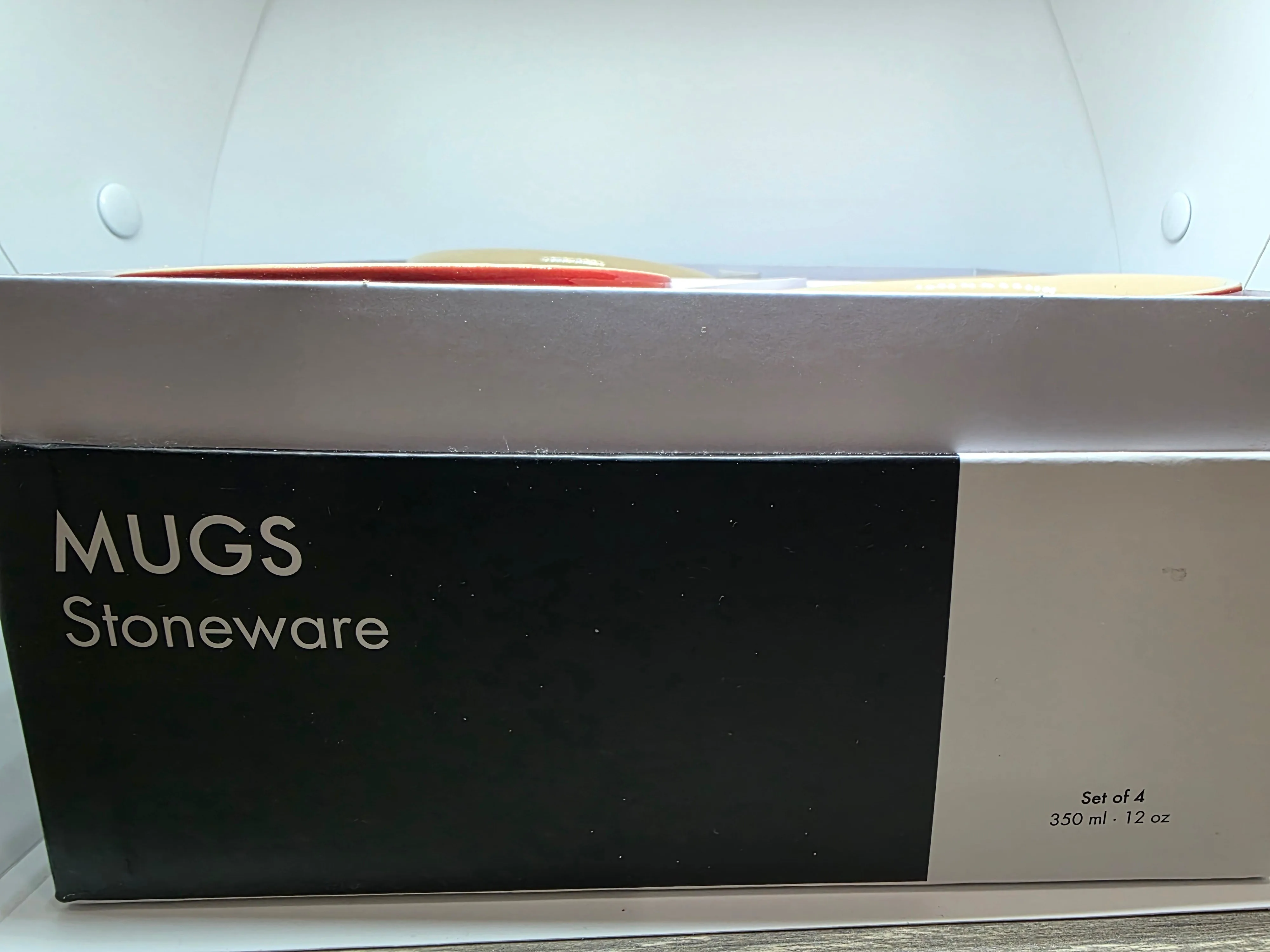 Le Creuset Red Stoneware Mugs - Set of 4 - Brand New 350ml/12 oz image indicator(7)