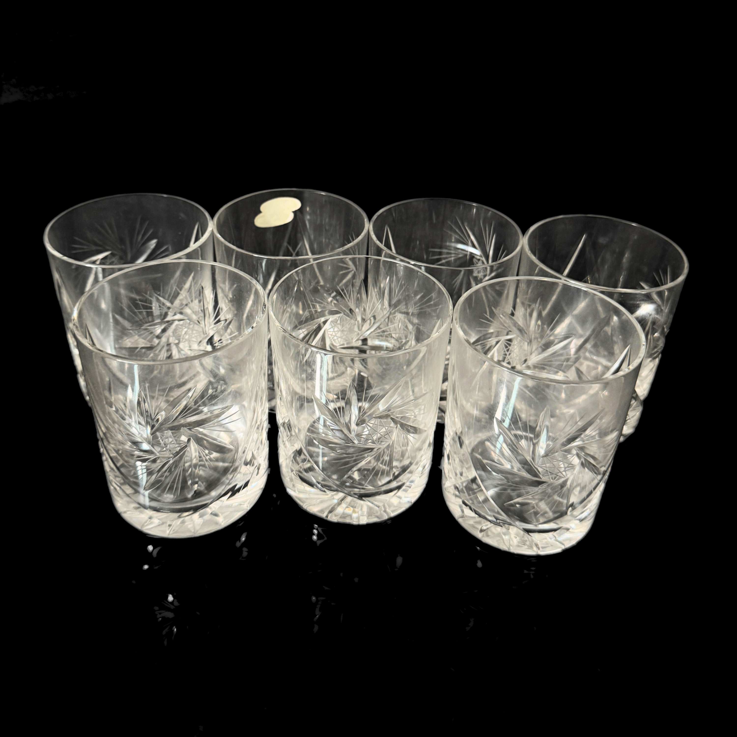 Set of 7 Crystal Tumblers