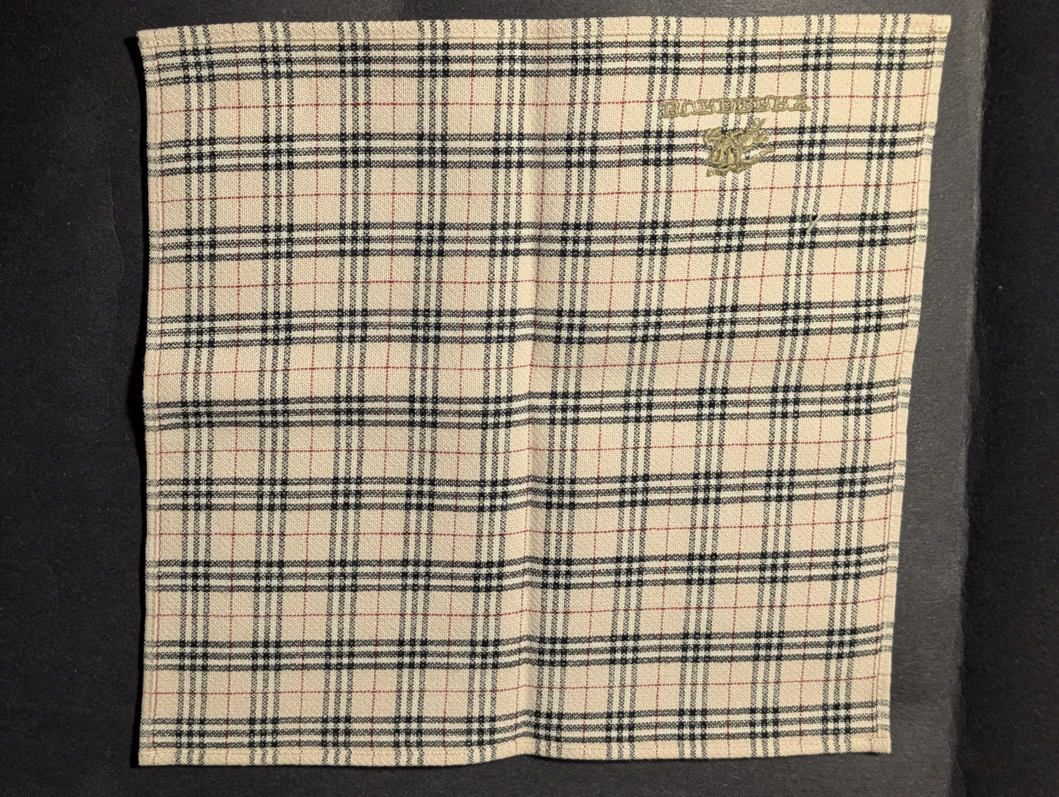 New Vintage Burberry Nova Check Face Towel - Made in Japan - photo 4
