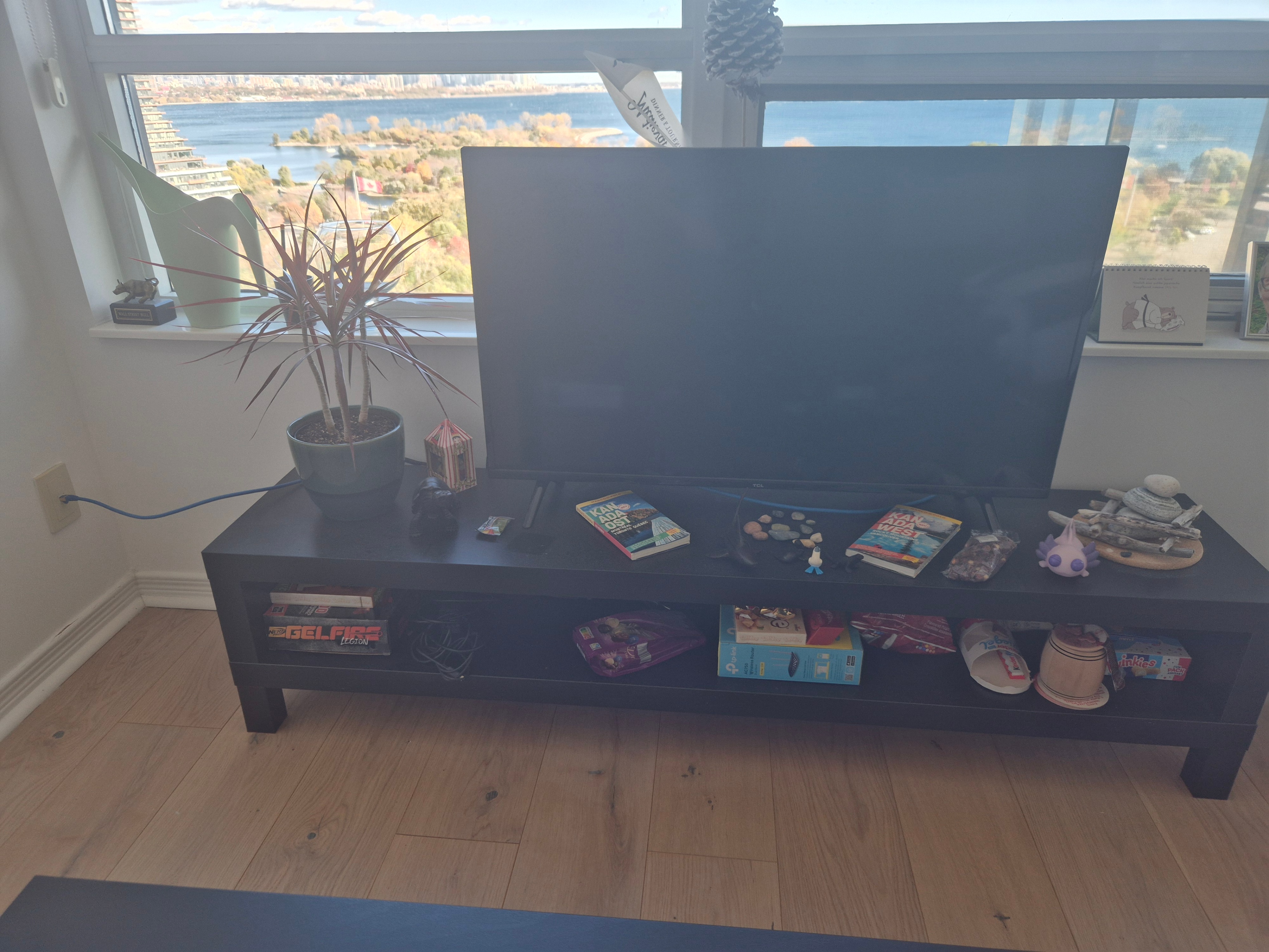 IKEA LACK TV table 160x35x36 black-brown - photo 2