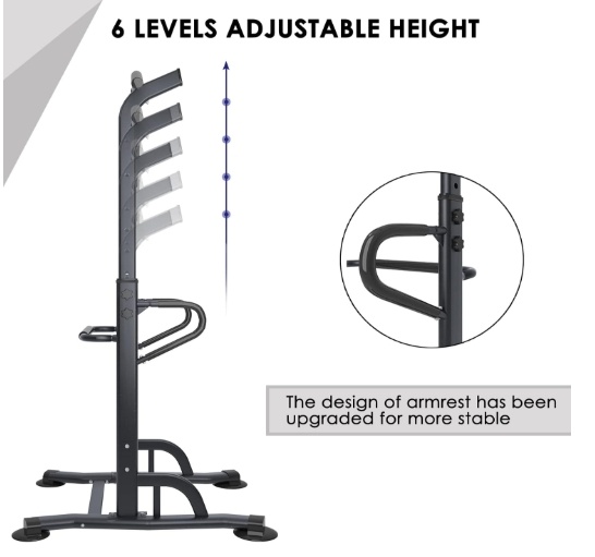 Tower Adjustable Trainer Dip Station, Pull Up Bar and Dip Stand - photo 4