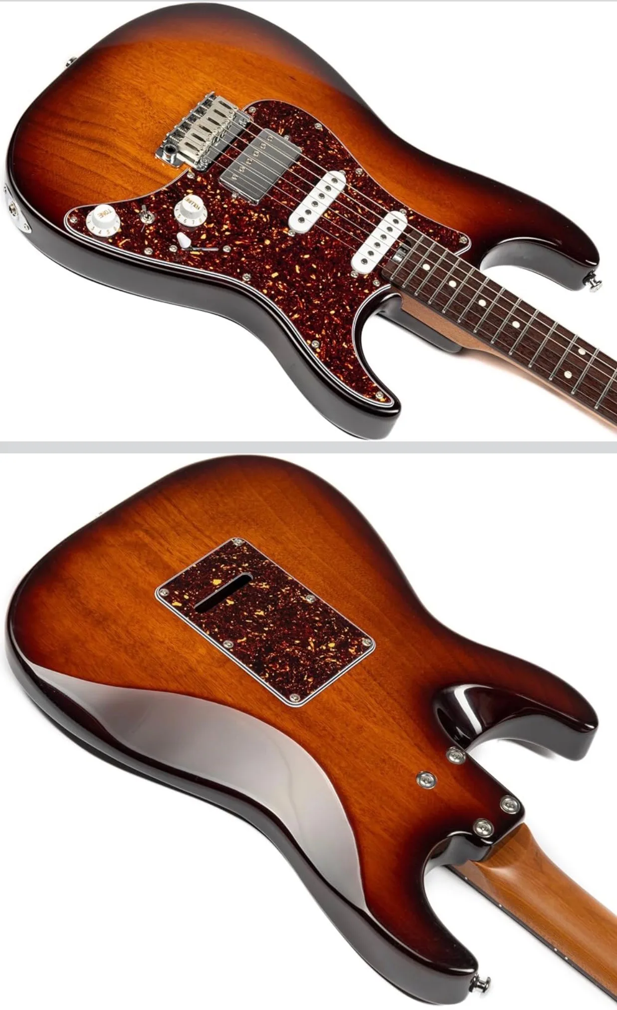 EART Electric Guitar DMX-9, 6 String Tremolo Bridge, Solid Body