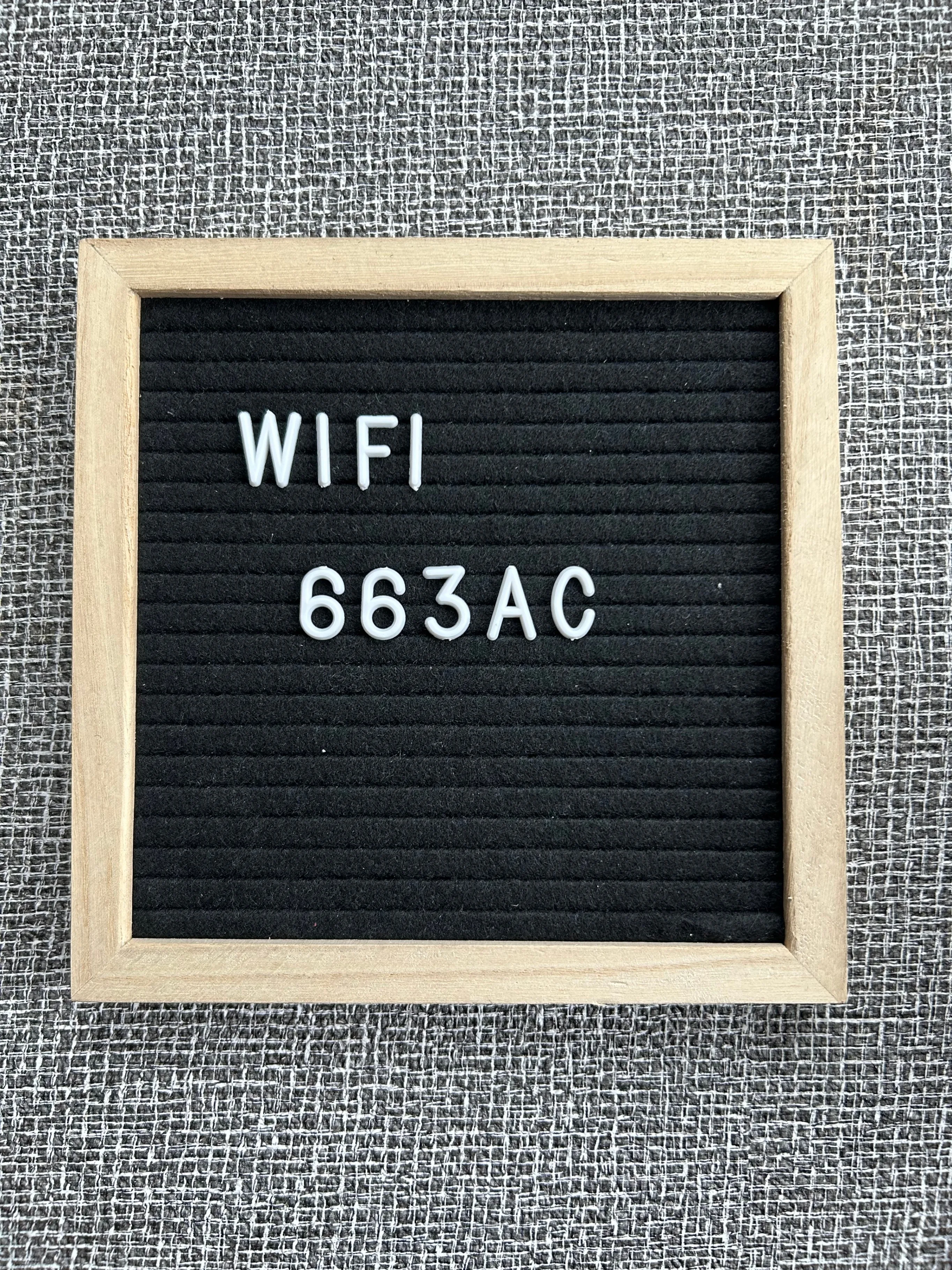 Felt Letter Board with Wooden Frame