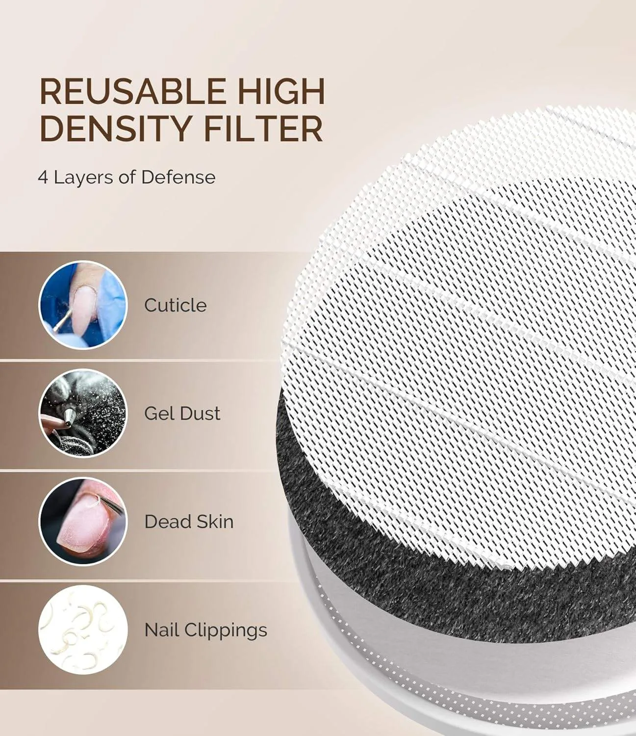 New Nail dust collector image indicator(5)