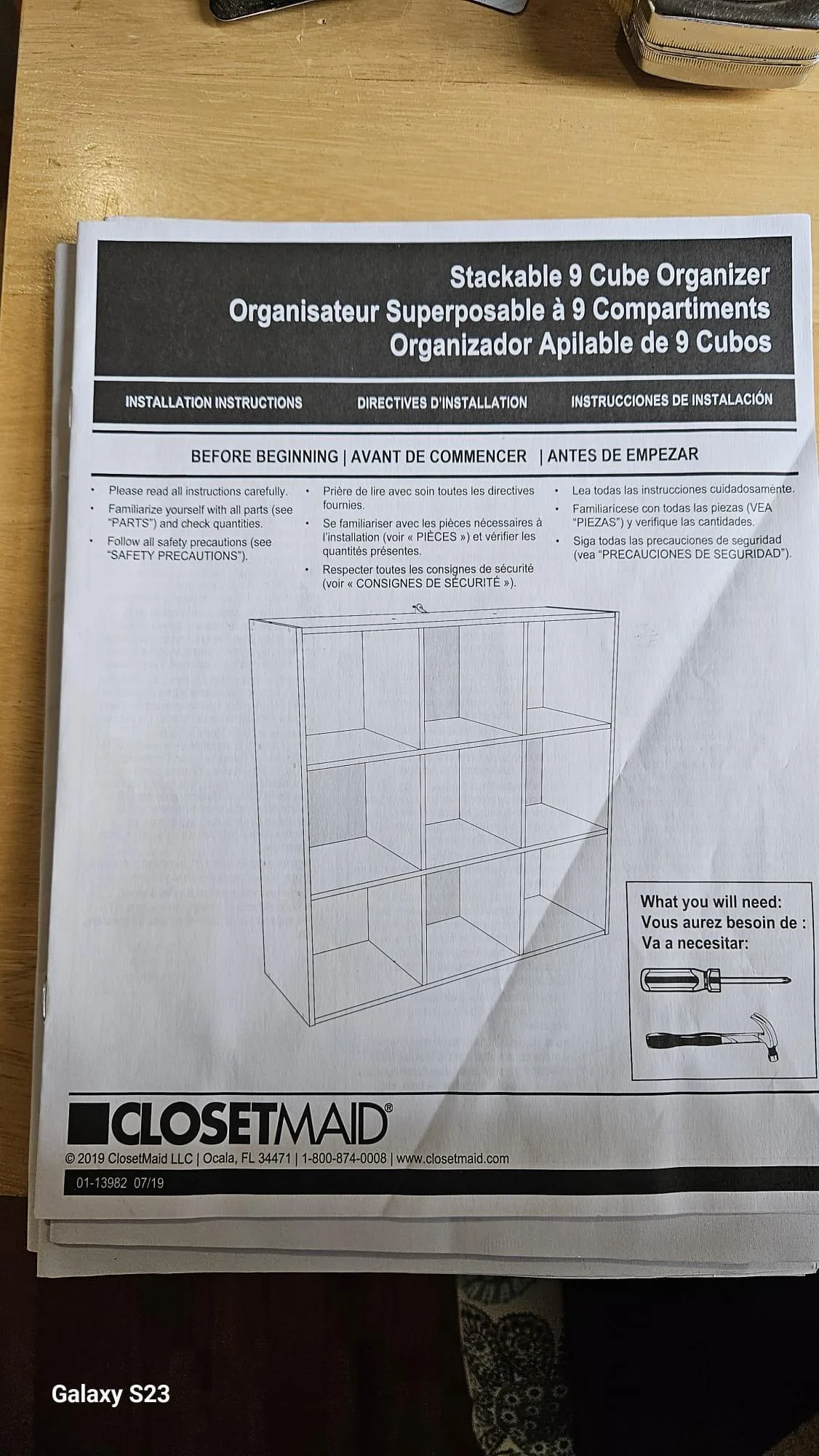 ClosetMaid Stackable 9 Cube Organizer - White image indicator(2)