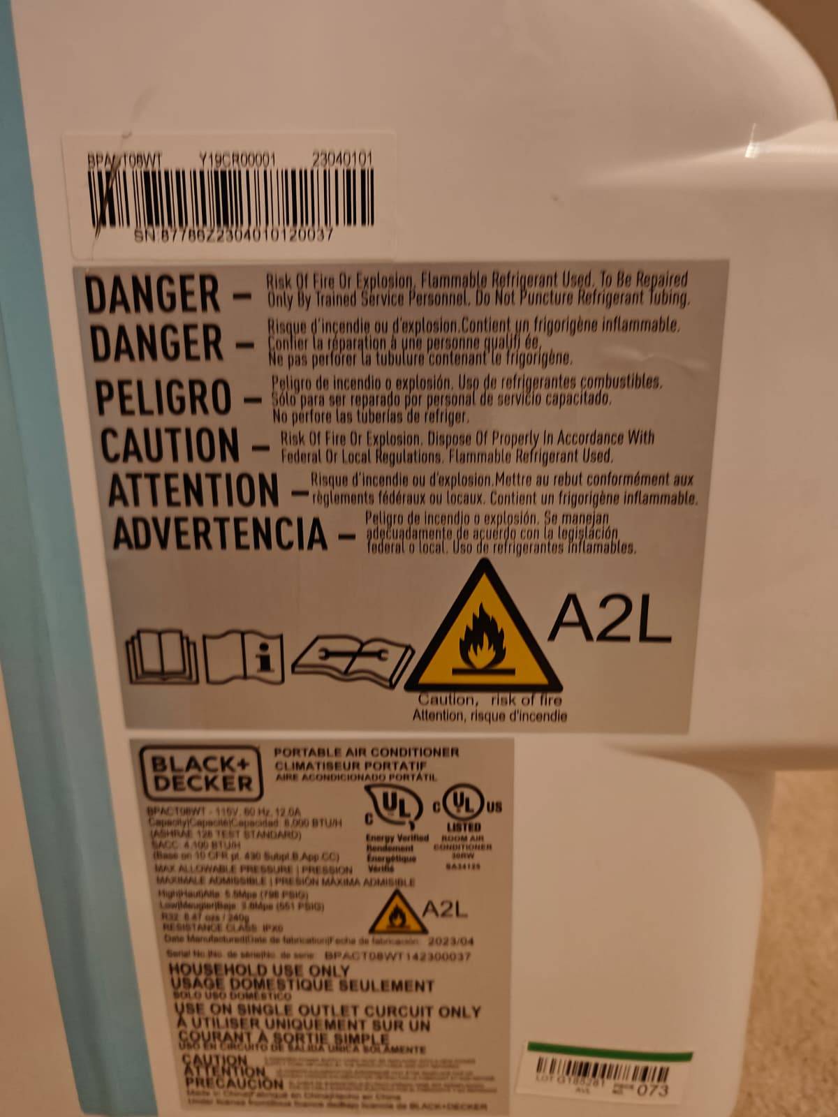Black+Decker Portable Air Conditioner - photo 3