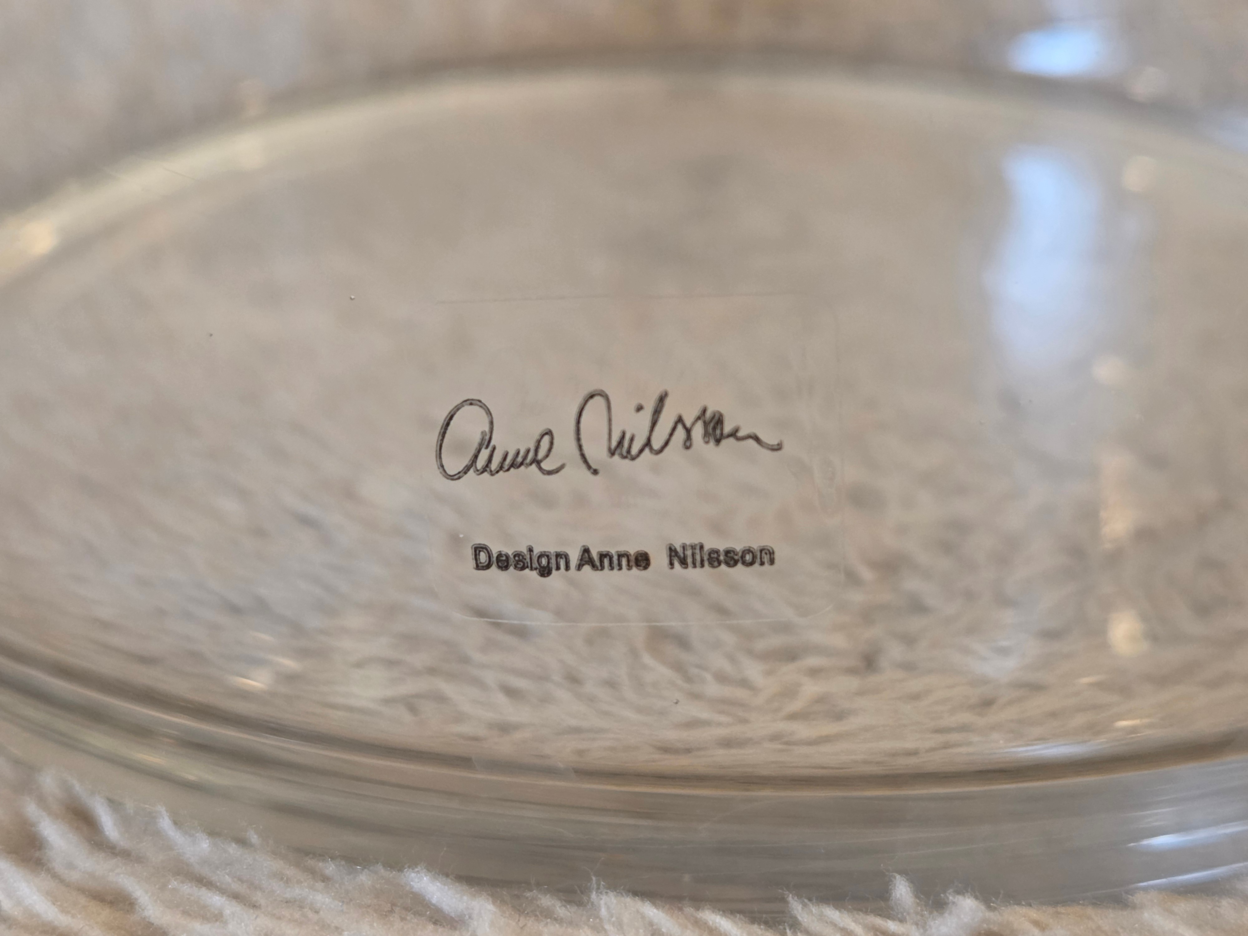 Mouth-Blown Glass Vases by Anne Nilsson, 2pc - photo 4