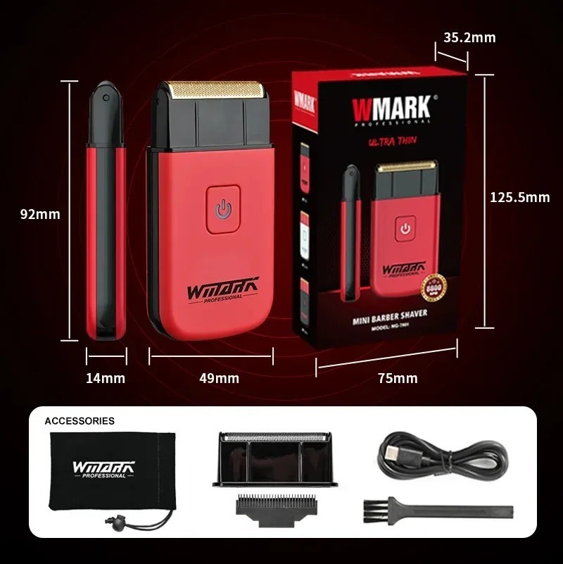 WMARK NG-7901 Ultra Thin Men's Shaver Mini Stainless - photo 2