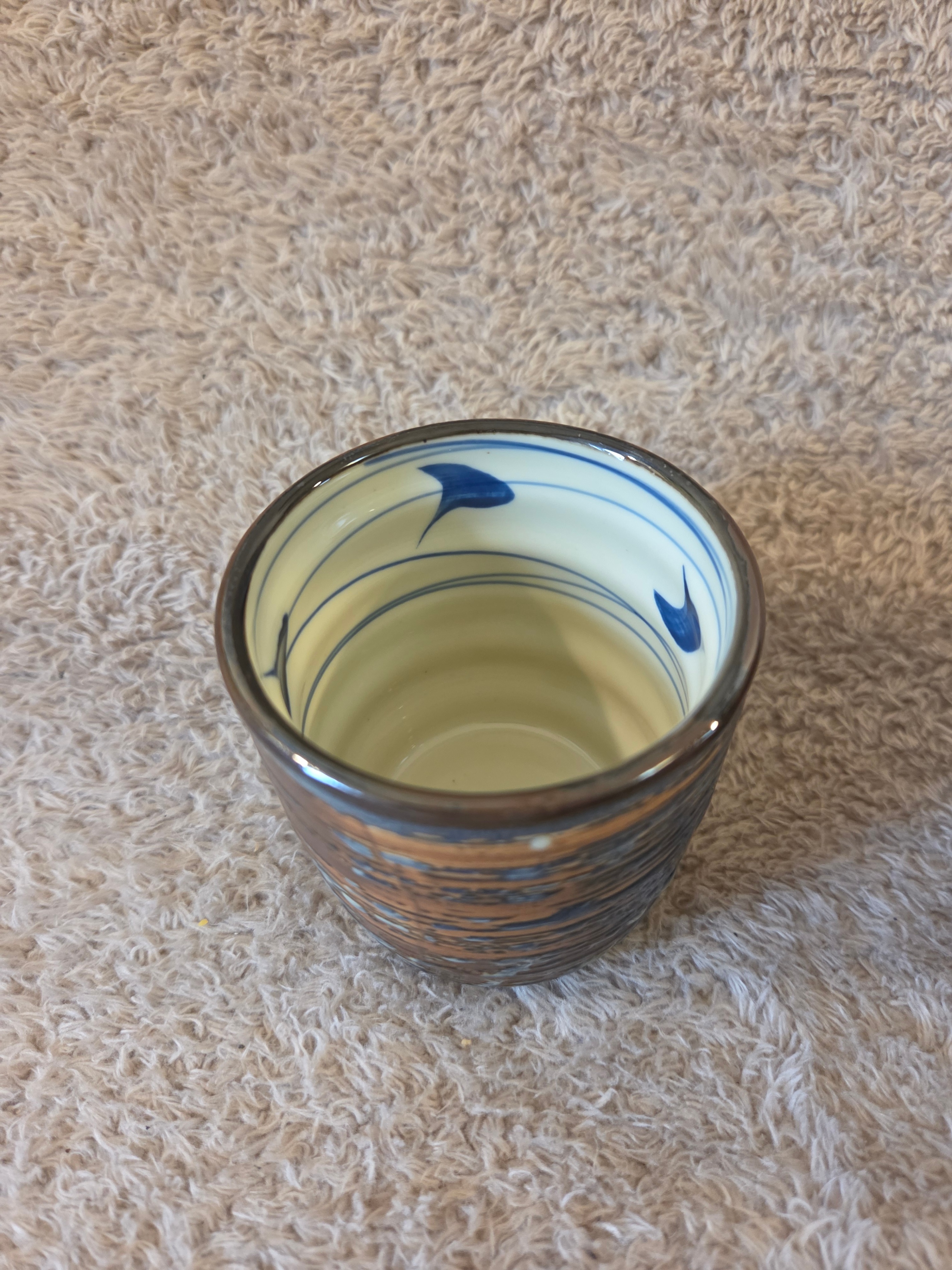 Stoneware Tea Set – Teapot + 4 Cups, Bamboo Handle - photo 2