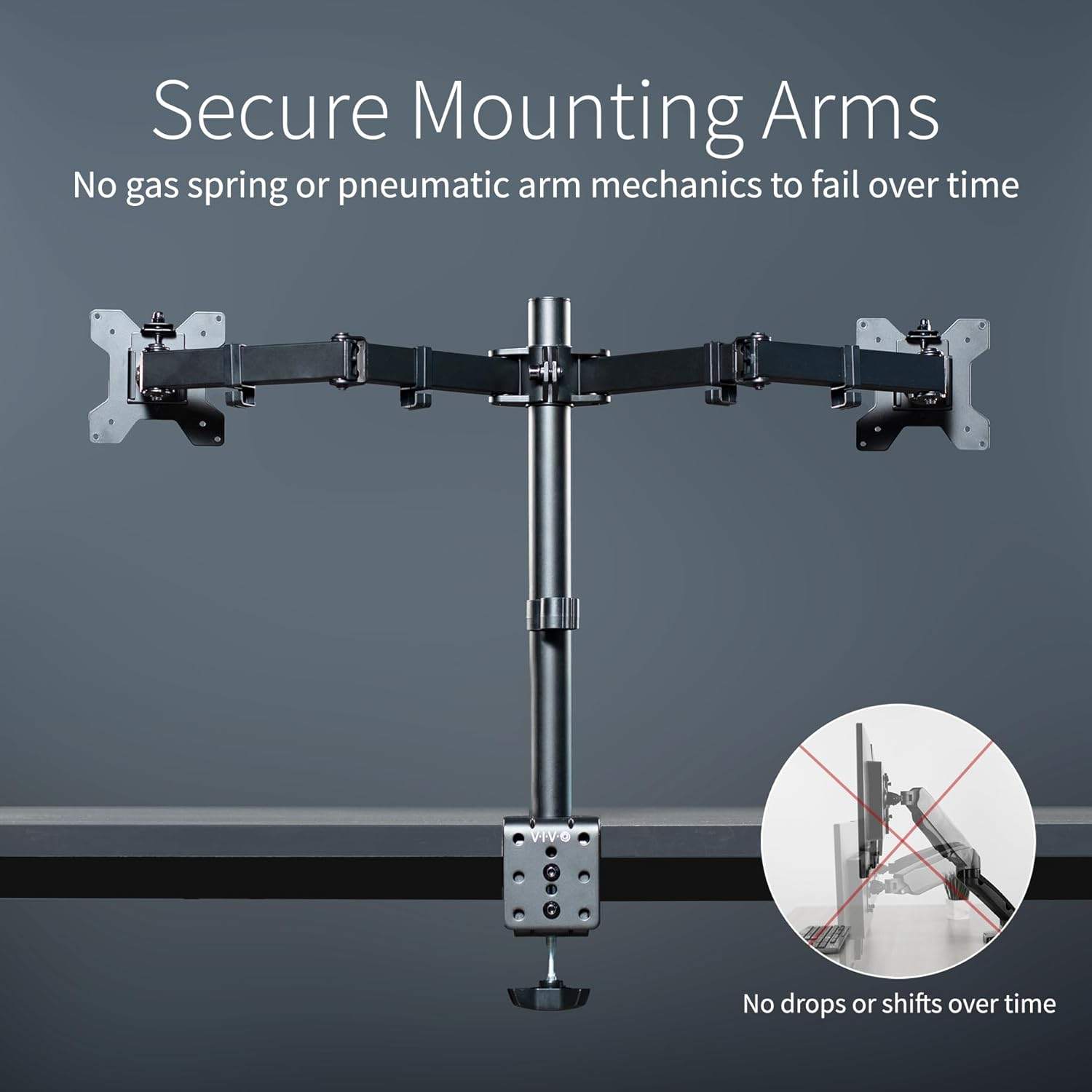 New VIVO Dual Monitor Desk Mount - 13" to 30" - photo 3