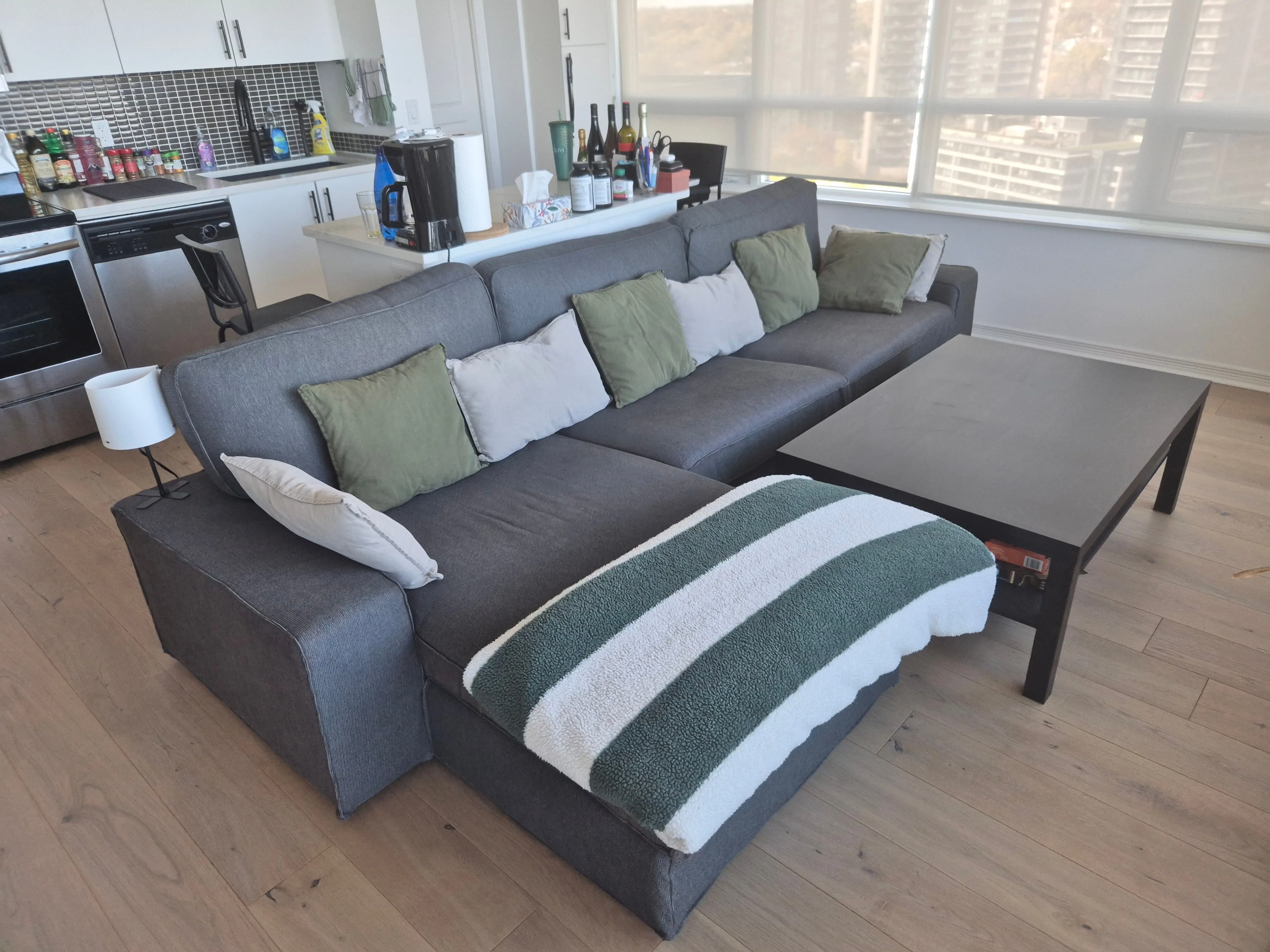 IKEA LACK Coffee table, black-brown