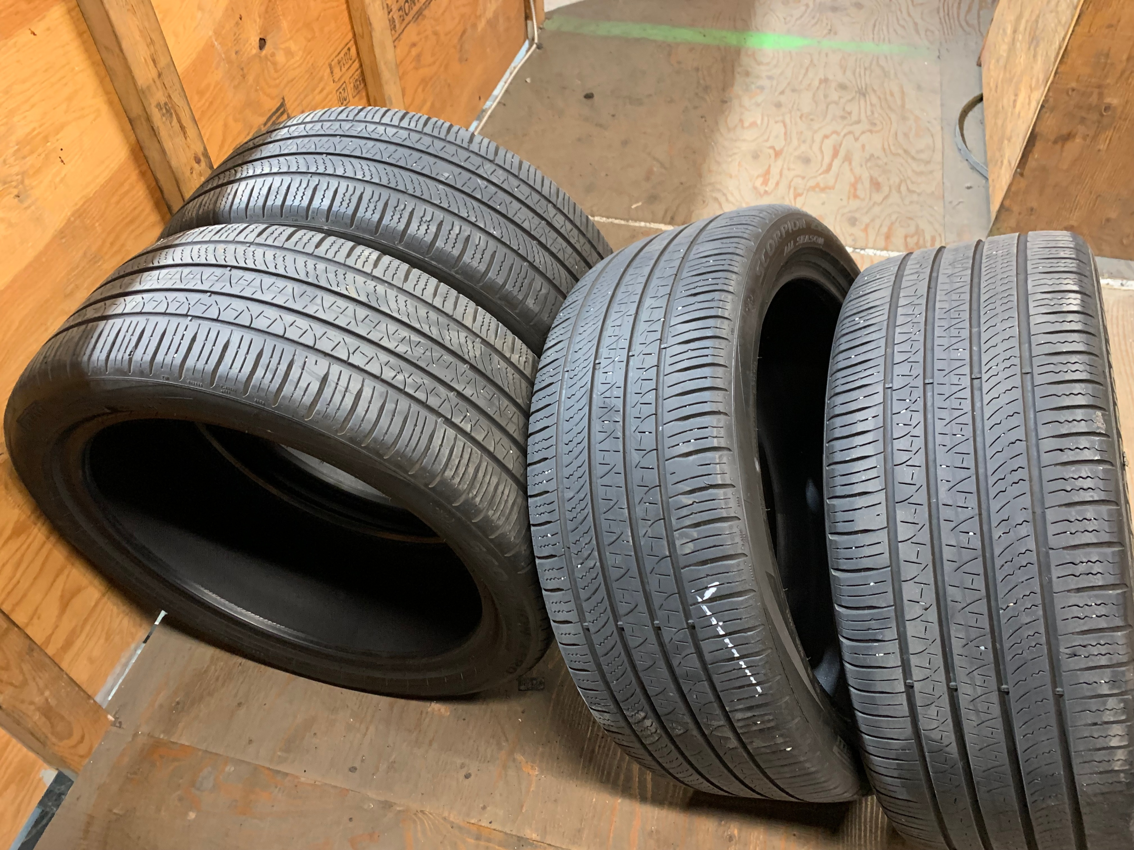 SET of 255/40/20 M+S 101H Pirelli scorpion zero A/S w good tread - photo 2
