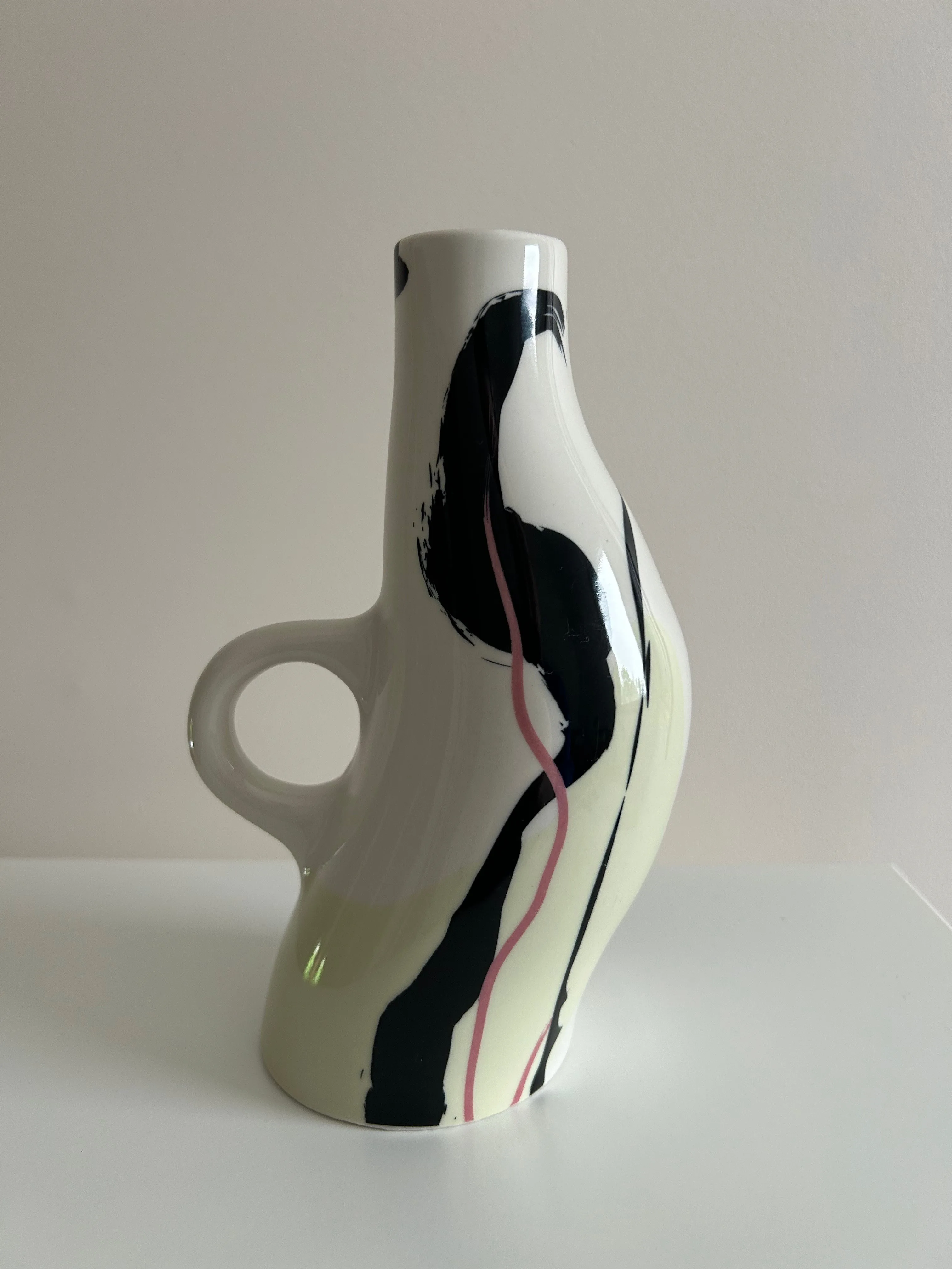 Rachel Joanis X OUI Candle Stick Holder Ceramic Abstract