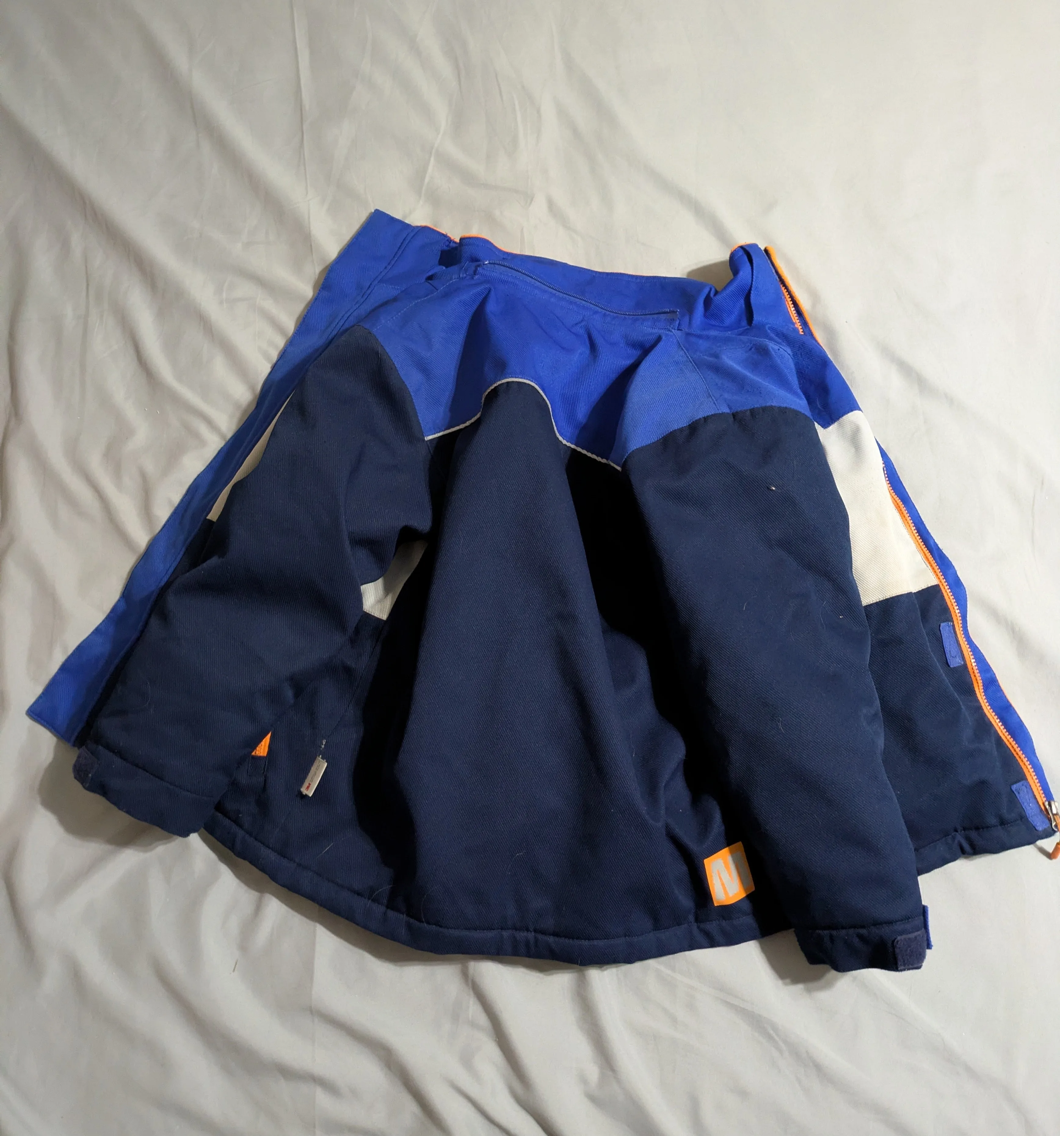 Monster Kids' Blue & White Winter Jacket - Size 10