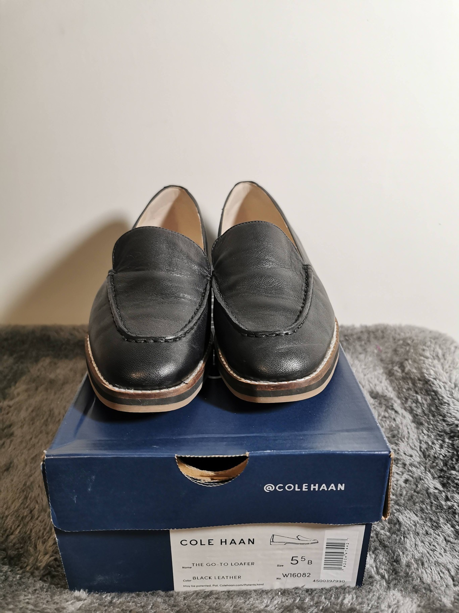 Cole Haan The Go-To Loafer, Size 5.5B, Black Leather