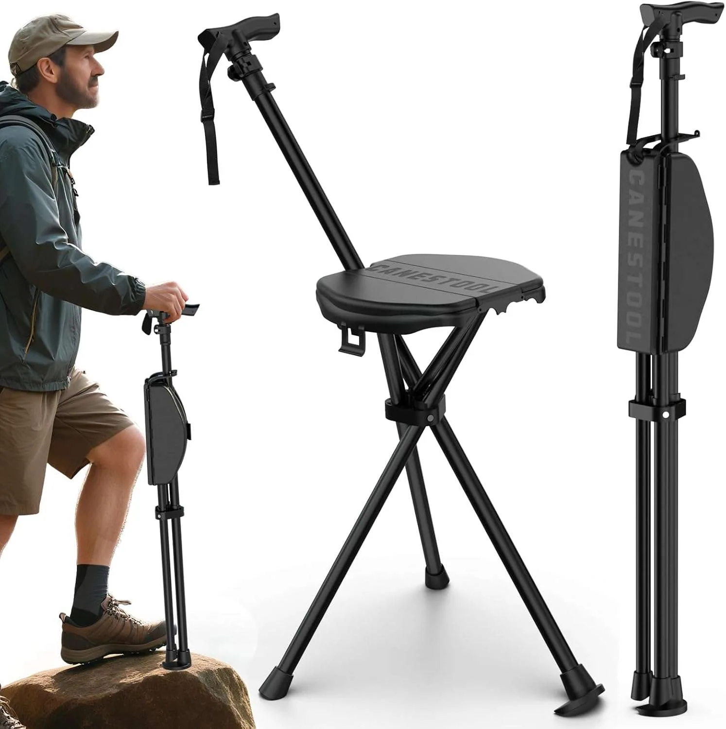 New Walking Cane w/ Seat